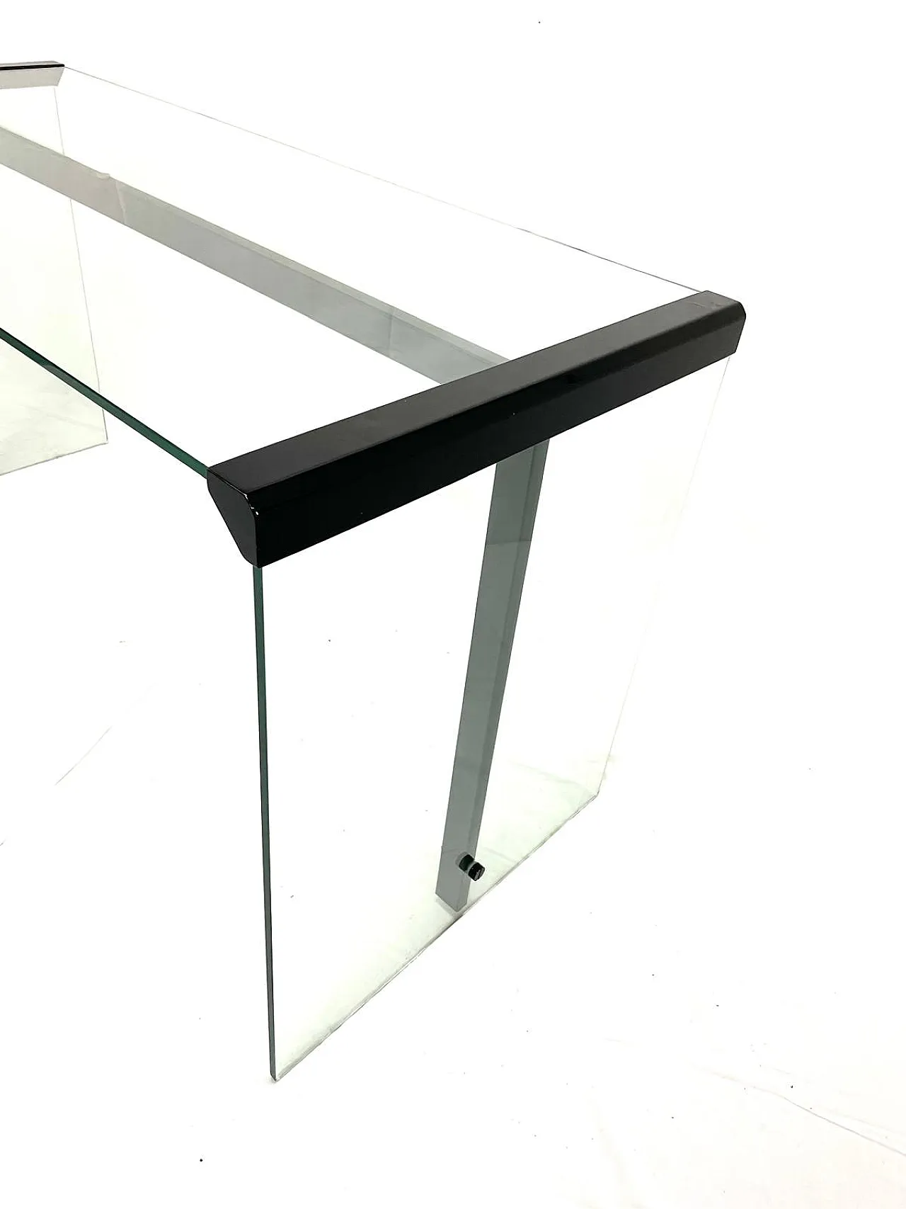 Glass desk by Gallotti & Radice, 1970s 4