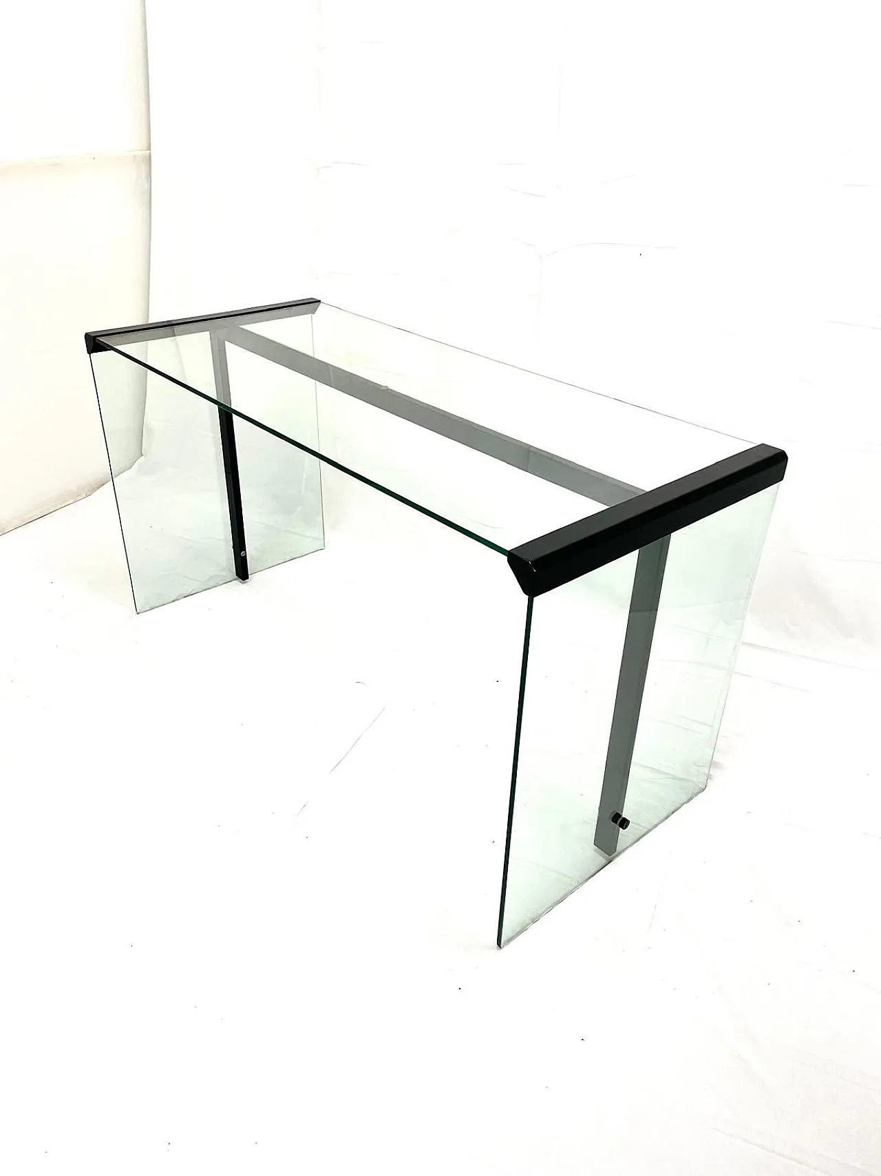 Glass desk by Gallotti & Radice, 1970s 5