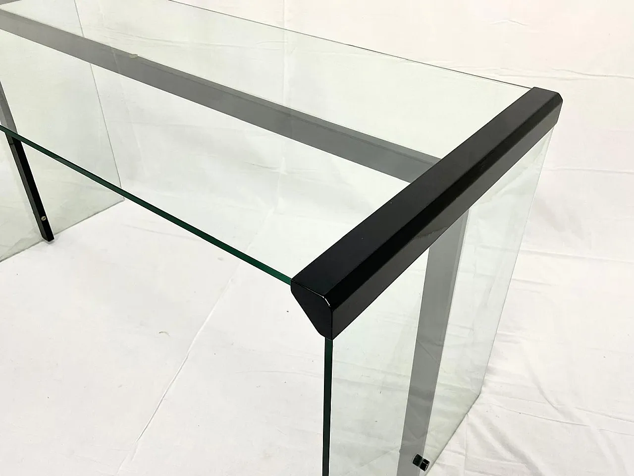 Glass desk by Gallotti & Radice, 1970s 6