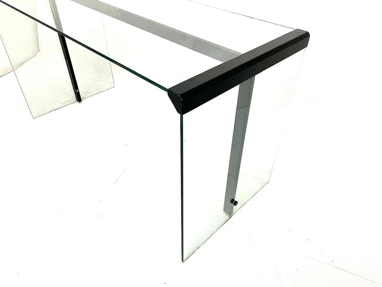 Glass desk by Gallotti & Radice, 1970s 7