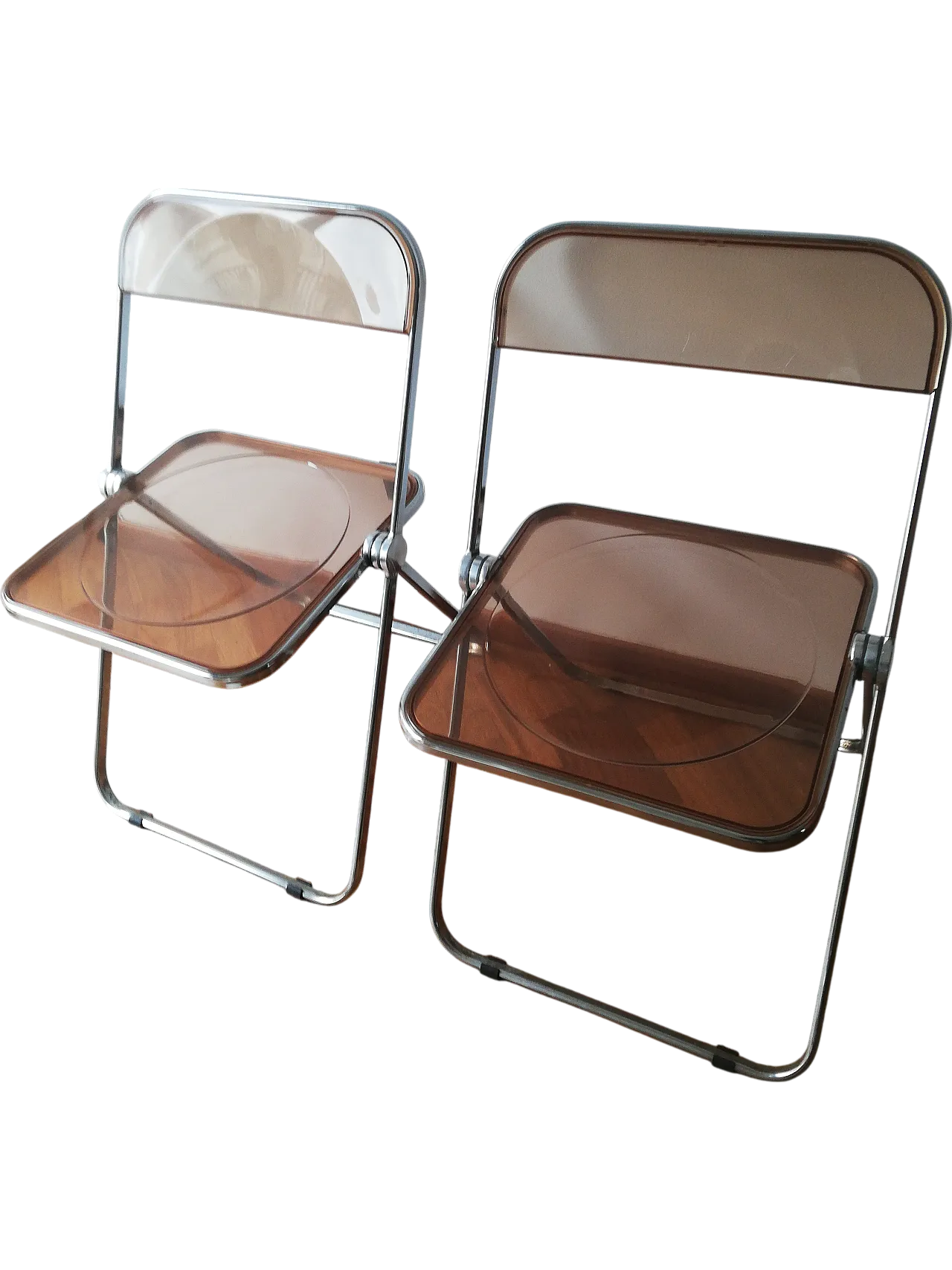 Plia folding chairs by Piretti for Anonima Castelli, 80s 4