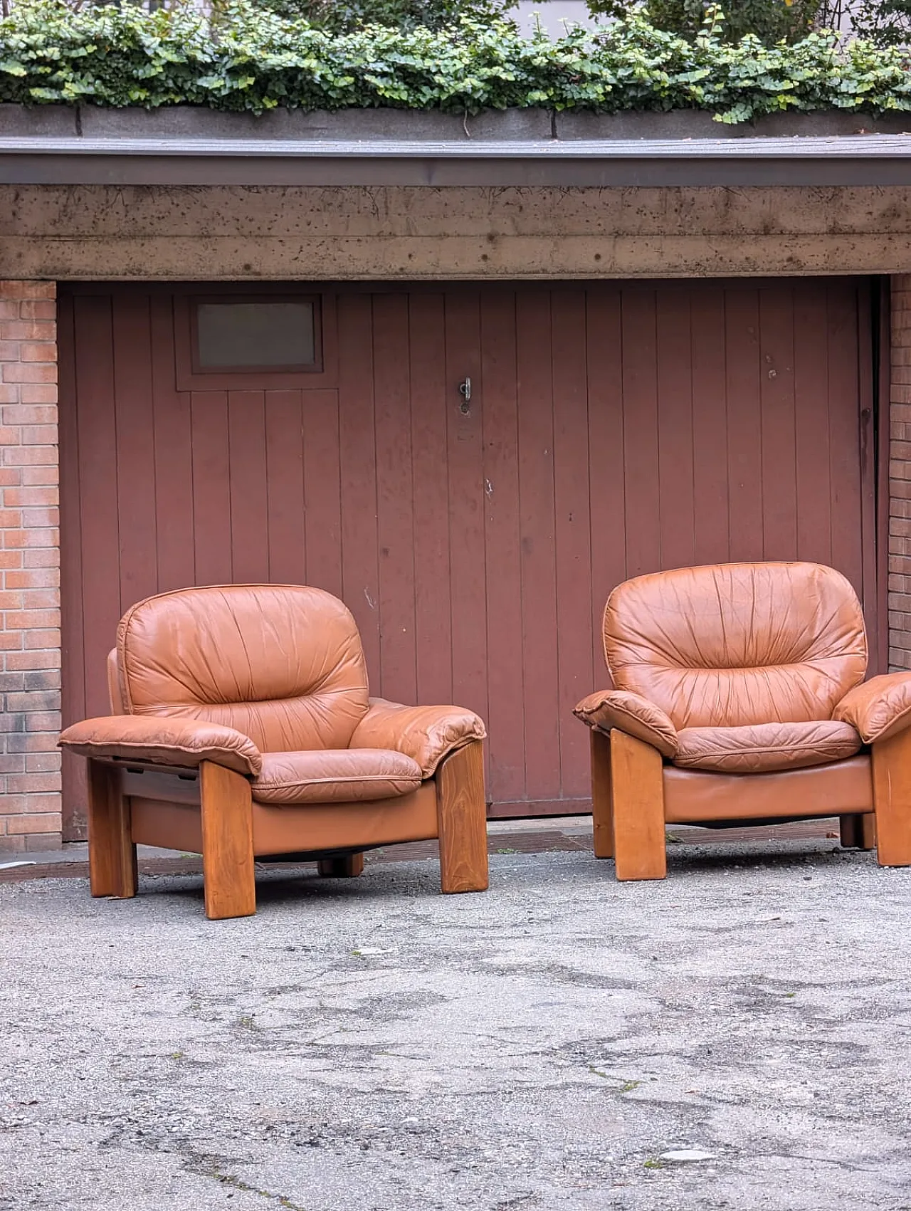 Pair of Brutalist Armchairs by Mobilgirgi, 1970s 2