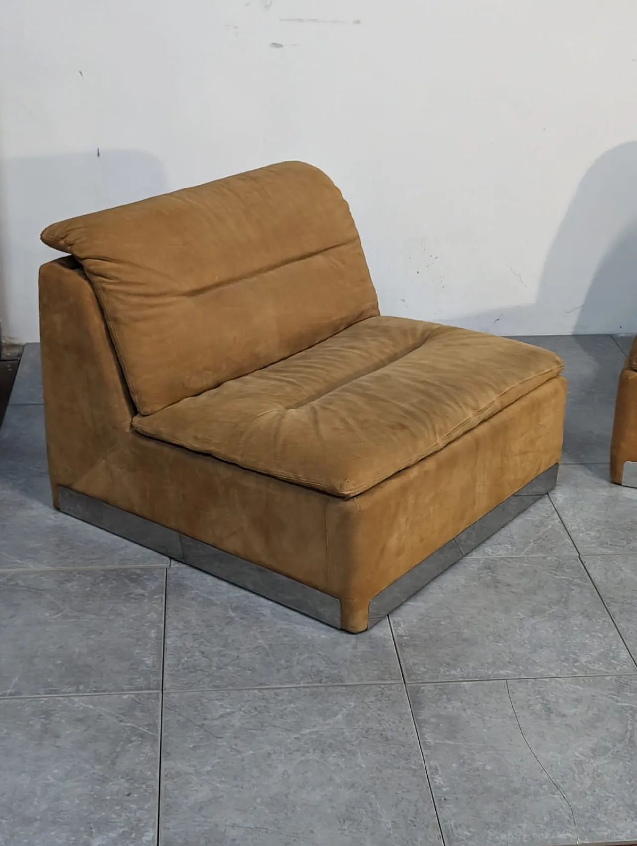 Pair of Armchairs by Saporiti, 1970s 2