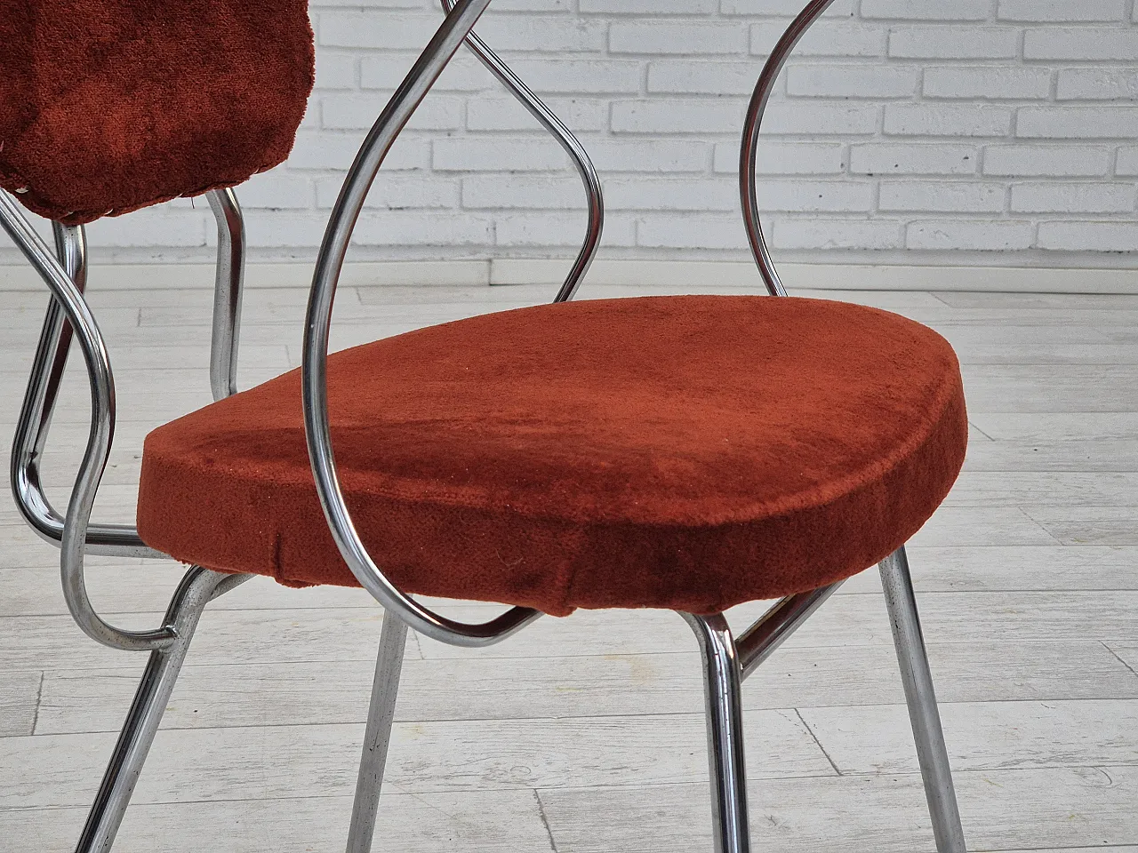 Danish teak armchair with armrests, 1960s 7