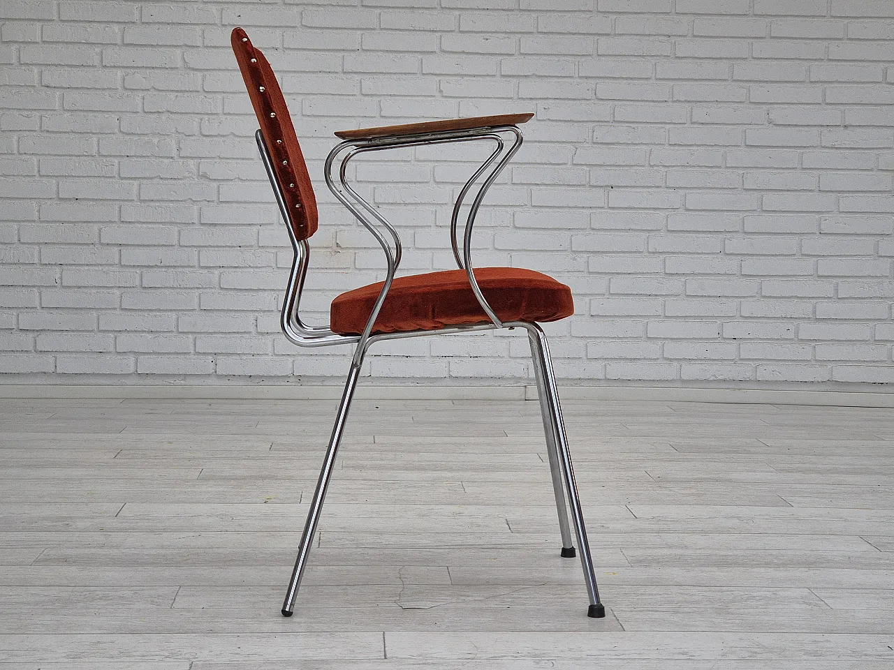 Danish teak armchair with armrests, 1960s 12