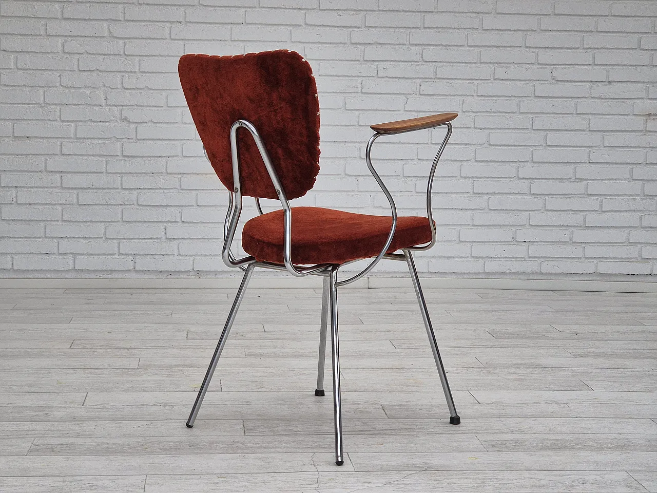 Danish teak armchair with armrests, 1960s 14