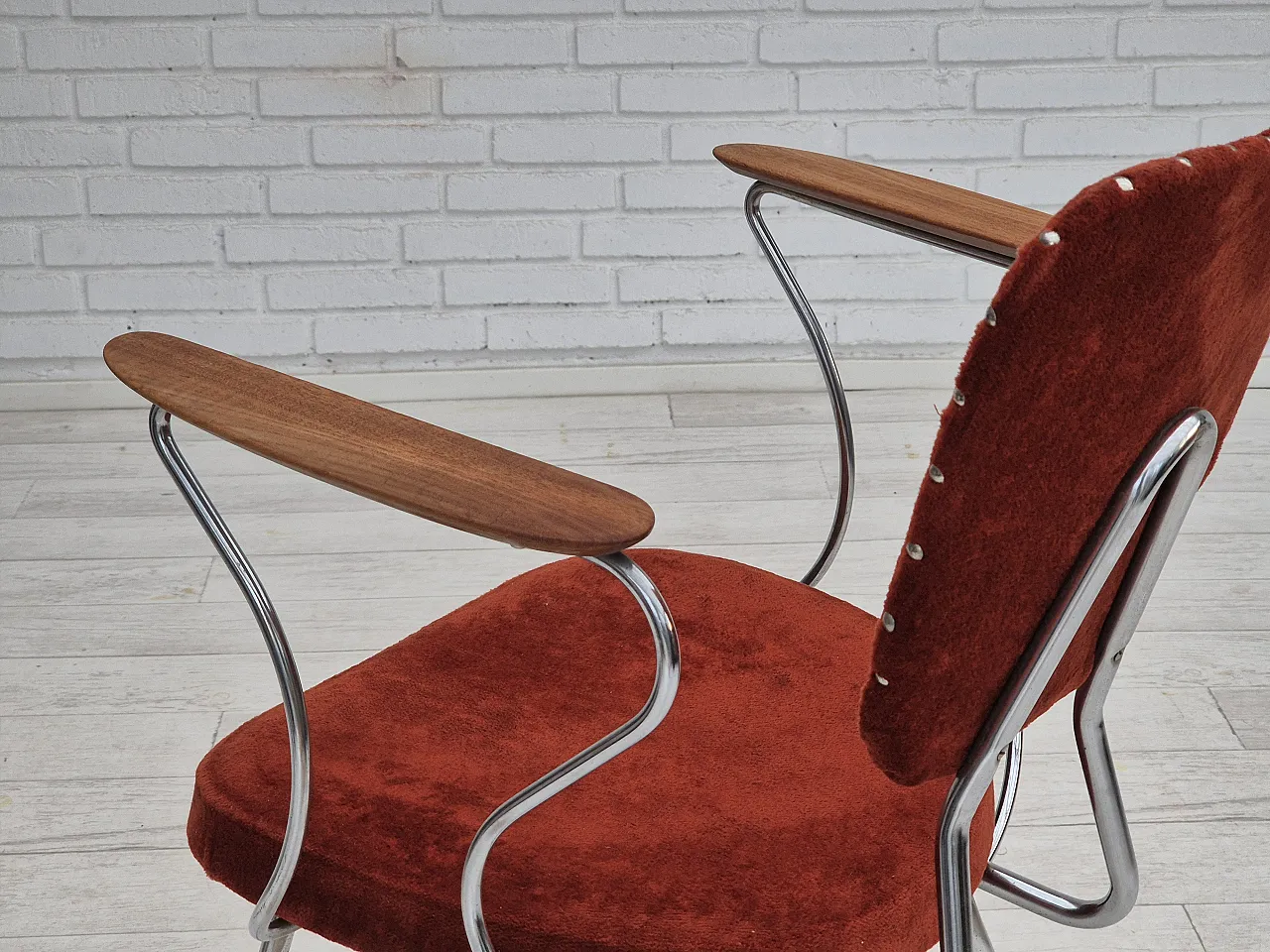 Danish teak armchair with armrests, 1960s 20