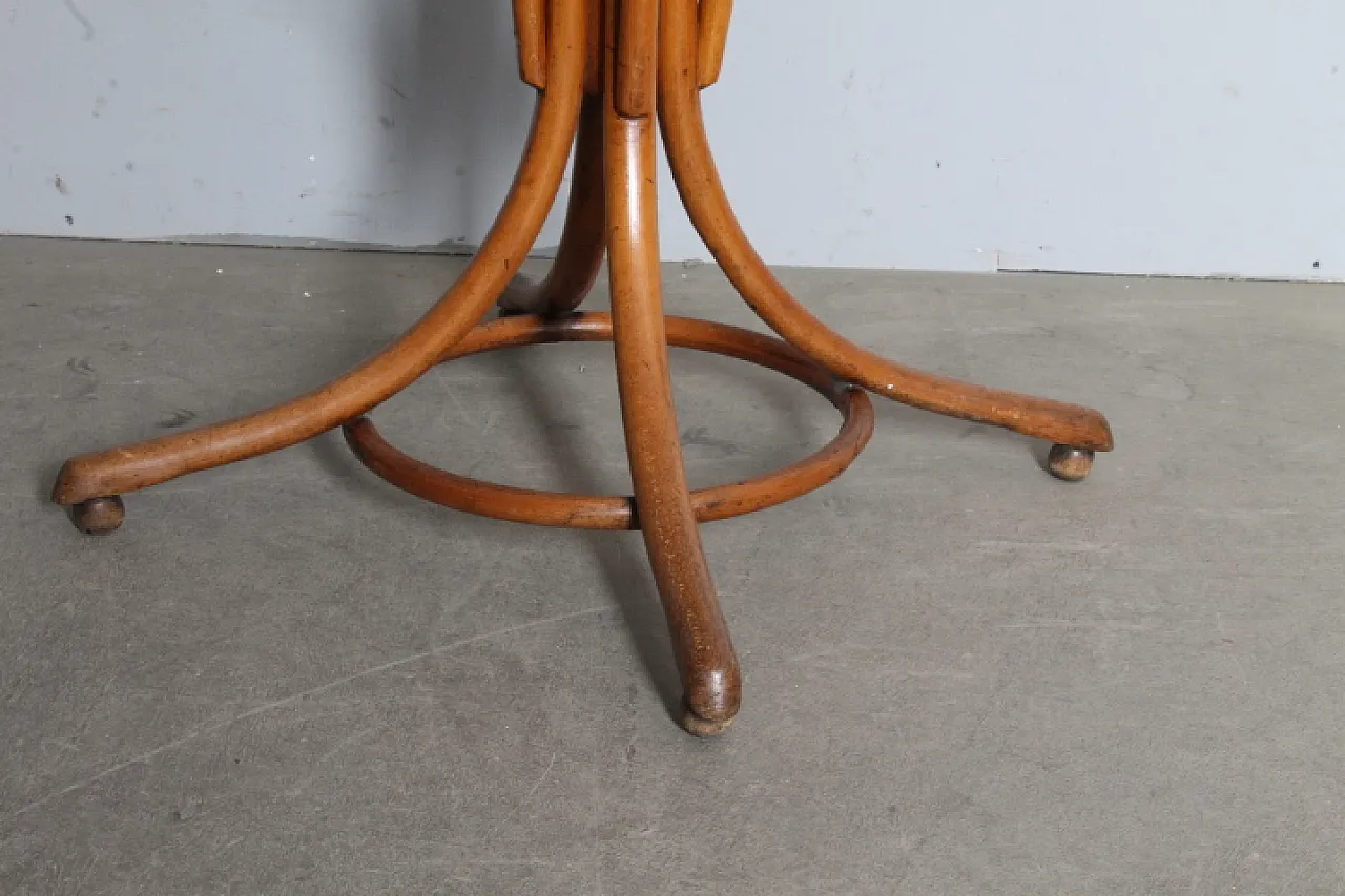 Thonet-style coat rack in curved beech, 1940s 11