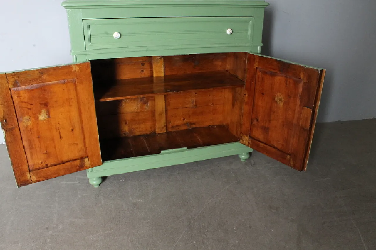 Credenza toscana in legno verde salvia, '800 3