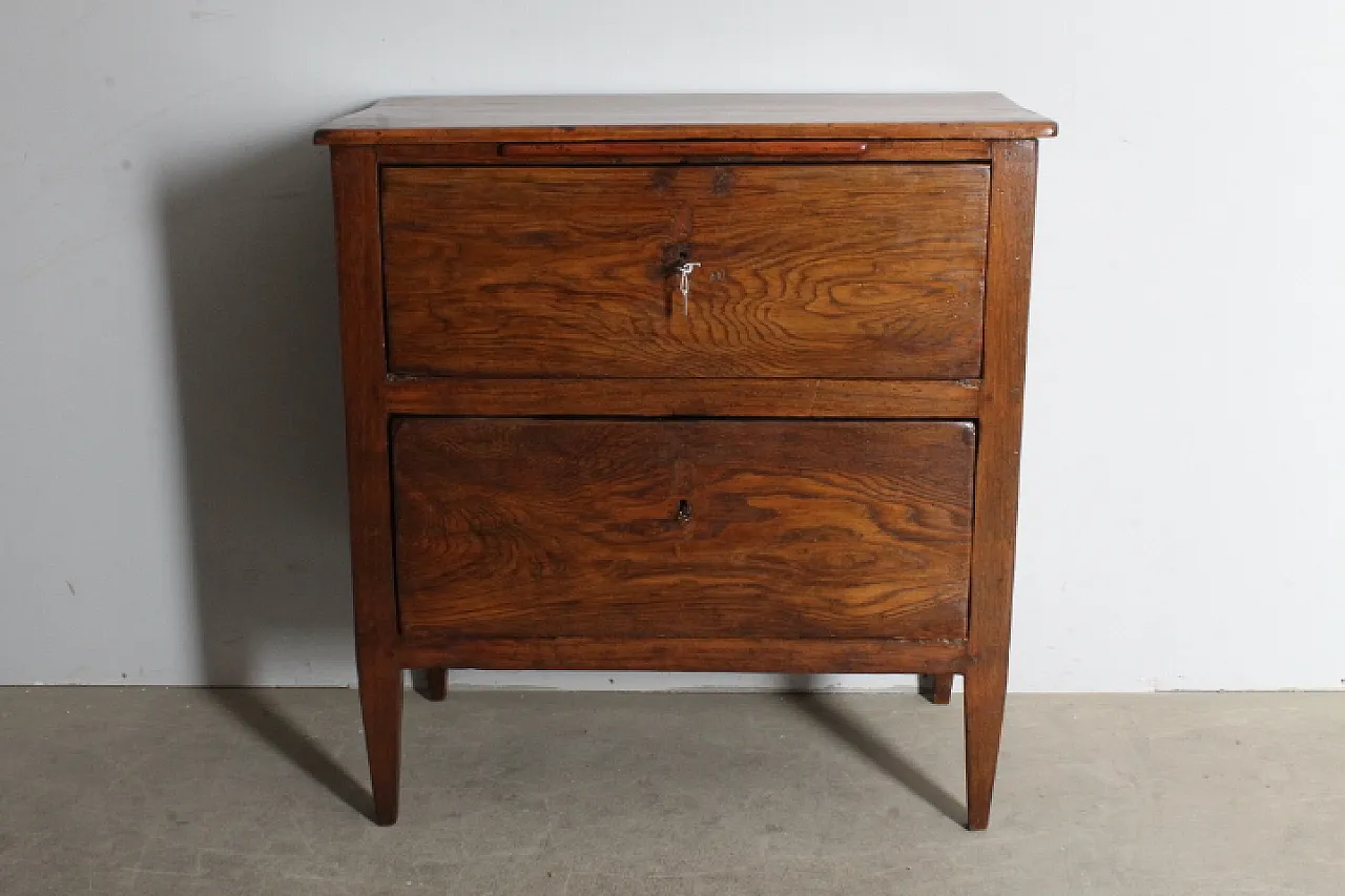 Tuscan dresser sideboard in Louis XVI chestnut, late 18th century 10