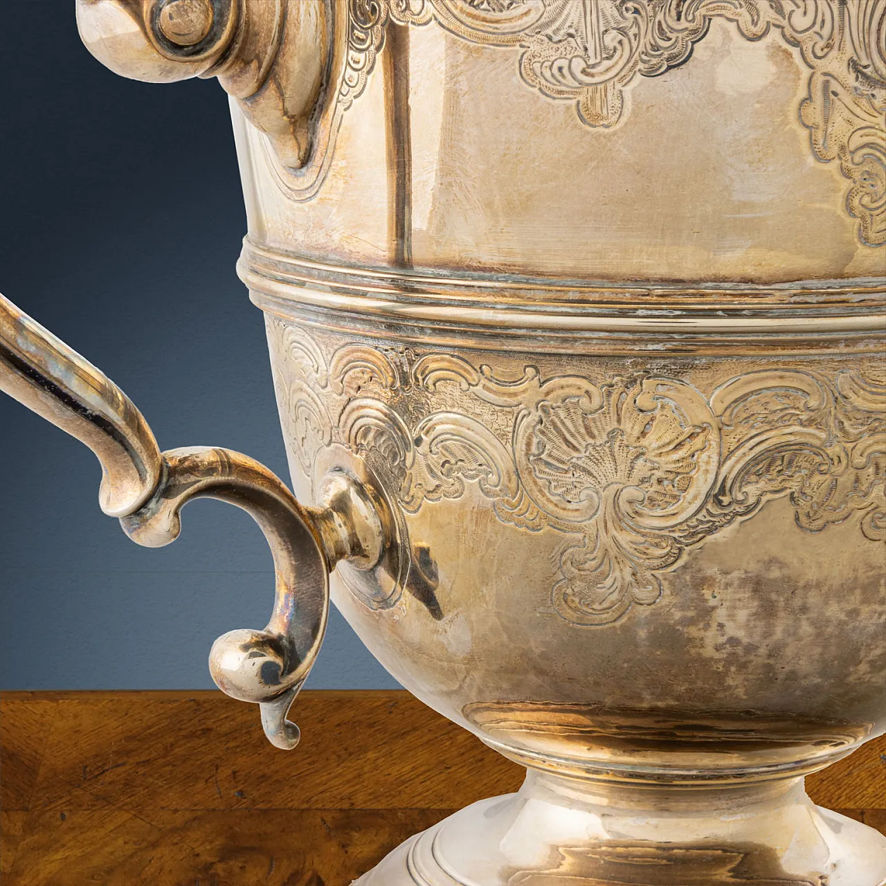 George II Silver Cup with scroll sockets with curls, 18th century 4