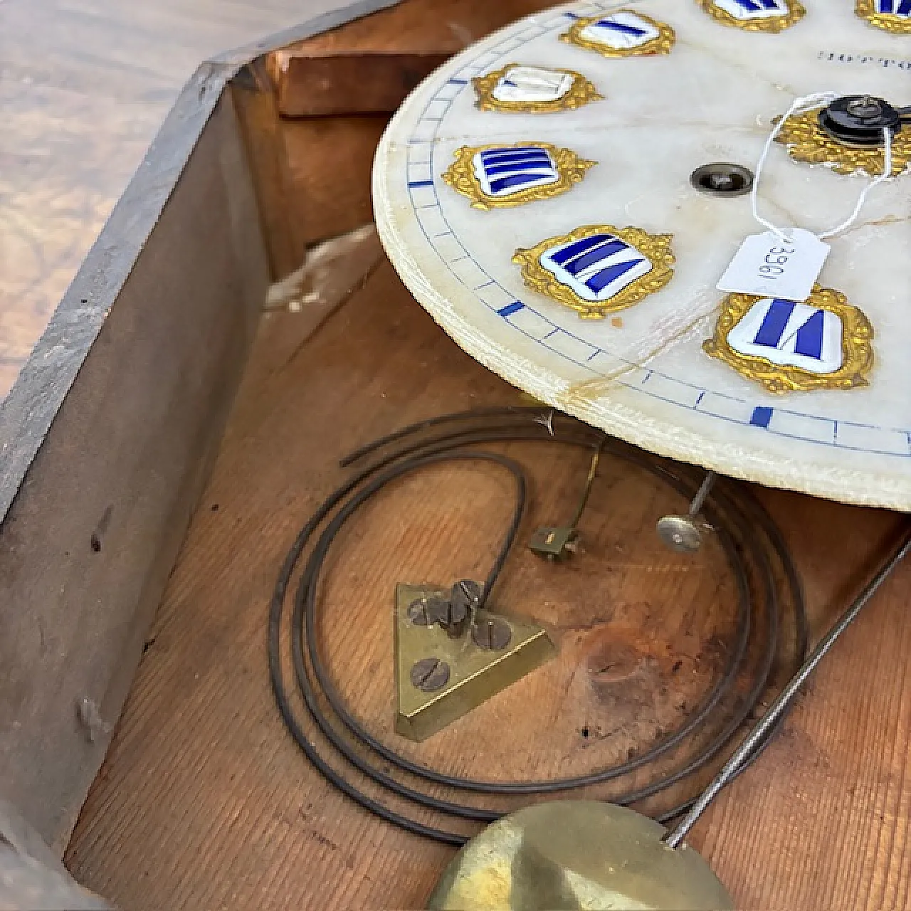 Walnut and rosewood “Ox's eye” wall clock, 1850 10