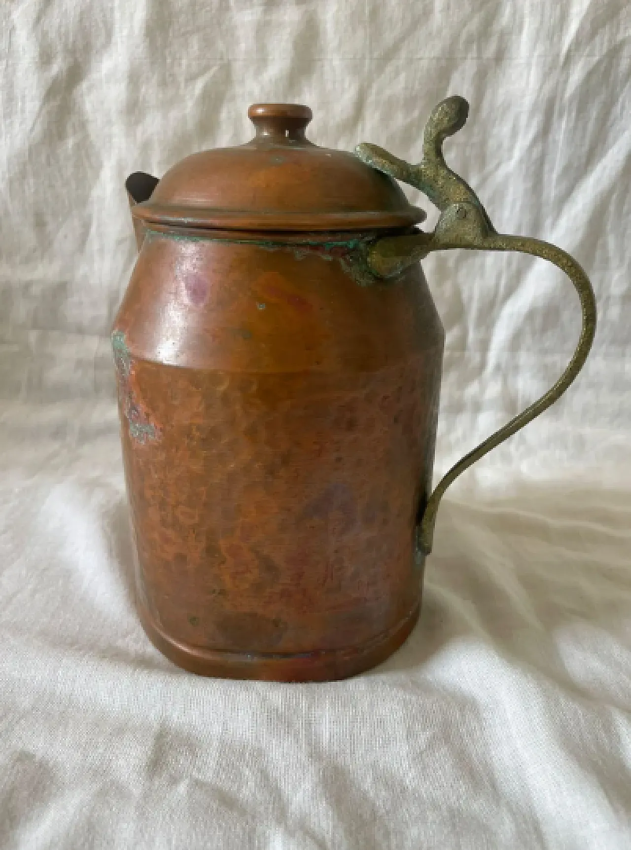 Hammered copper jug, early 20th century 4