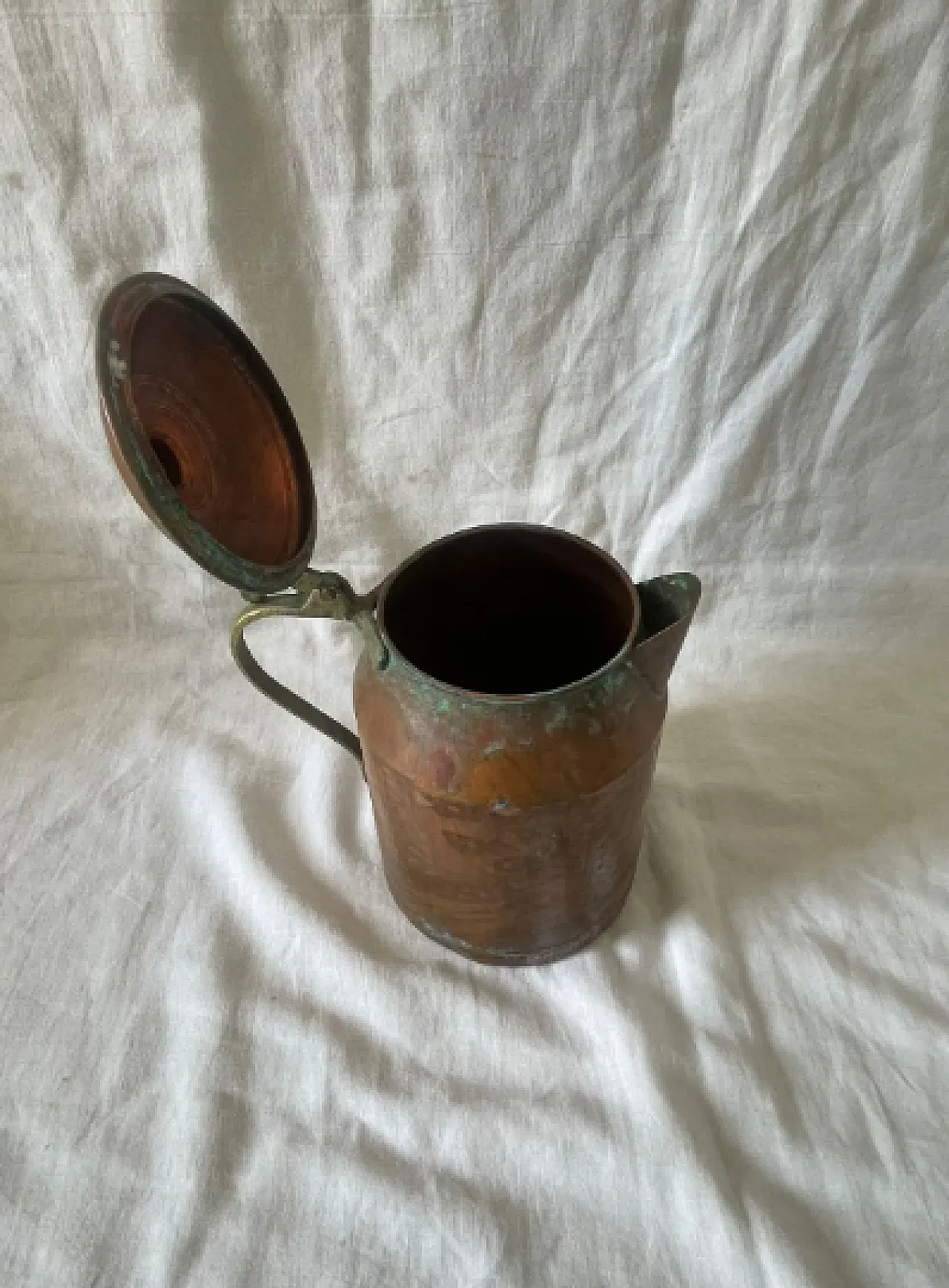 Hammered copper jug, early 20th century 10