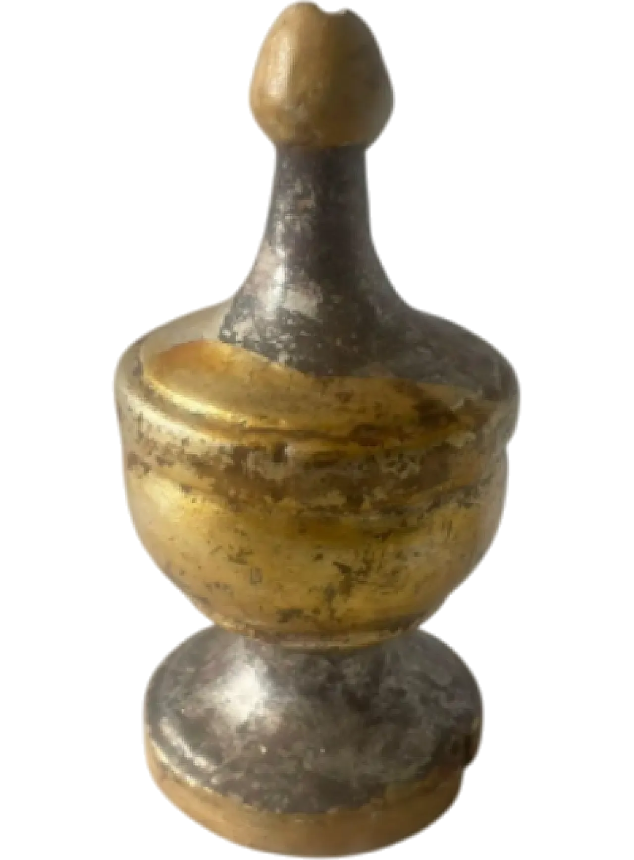 Hand-carved gilded and silvered wooden base, late 19th century 8