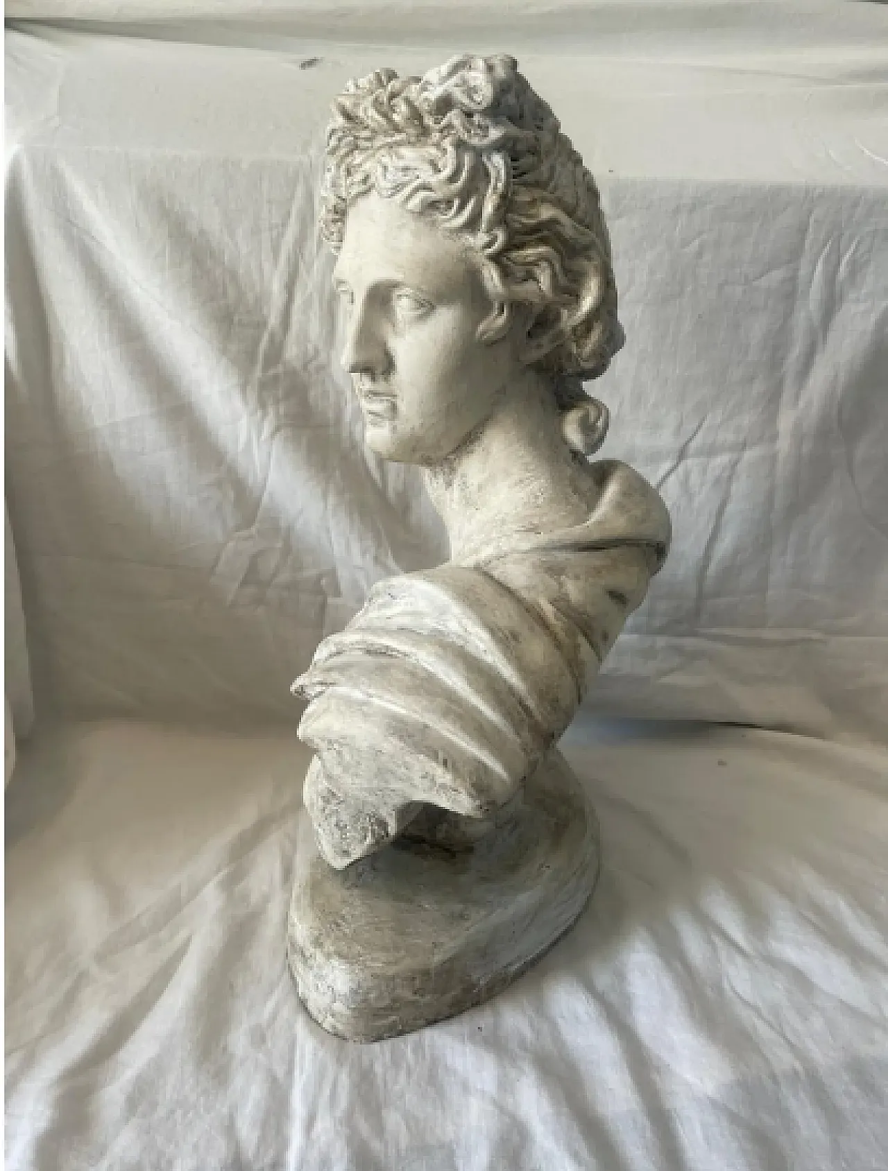 Busto di Apollo del Belvedere in gesso, anni '30 3