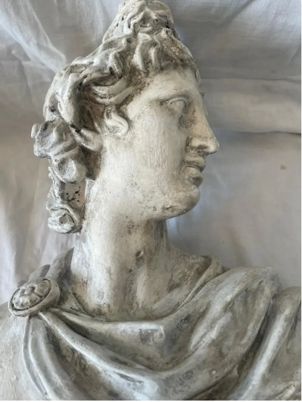 Busto di Apollo del Belvedere in gesso, anni '30 5