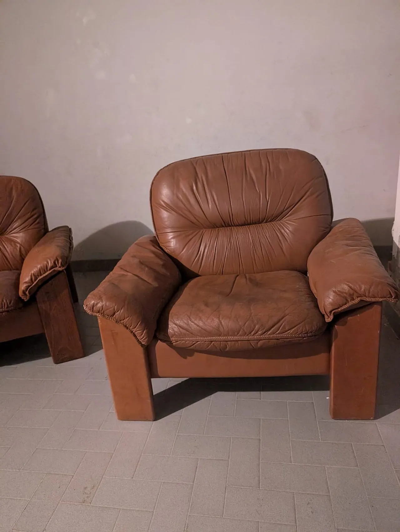 Pair of Brutalist Armchairs by Mobilgirgi, 1970s 13