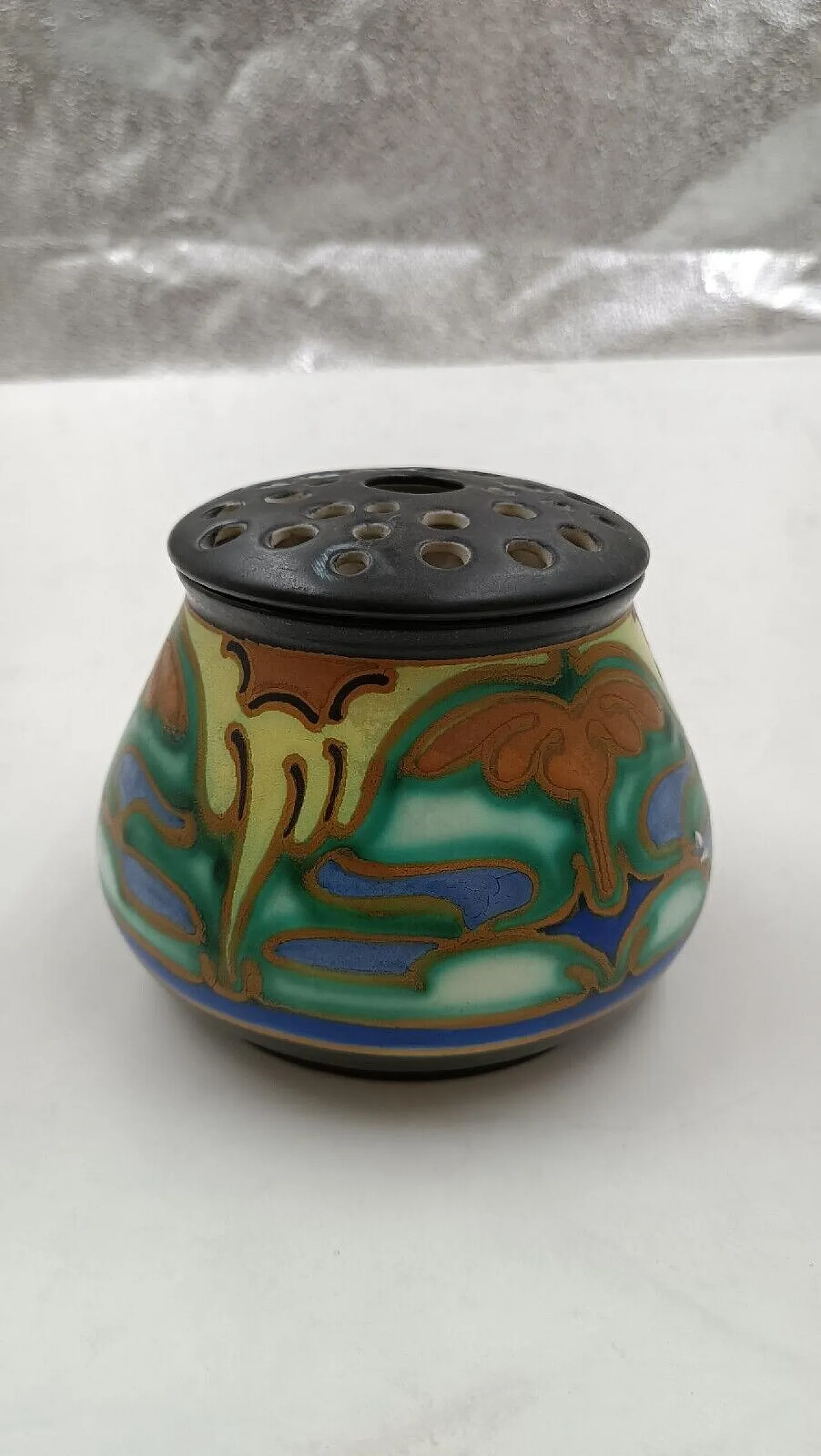 Vaso Liberty in ceramica di Gouda Corel, primo '900 1