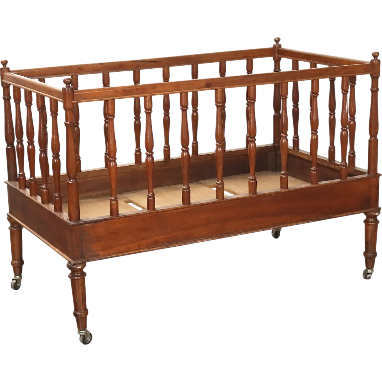 Umbertino walnut bed, late 19th century 7