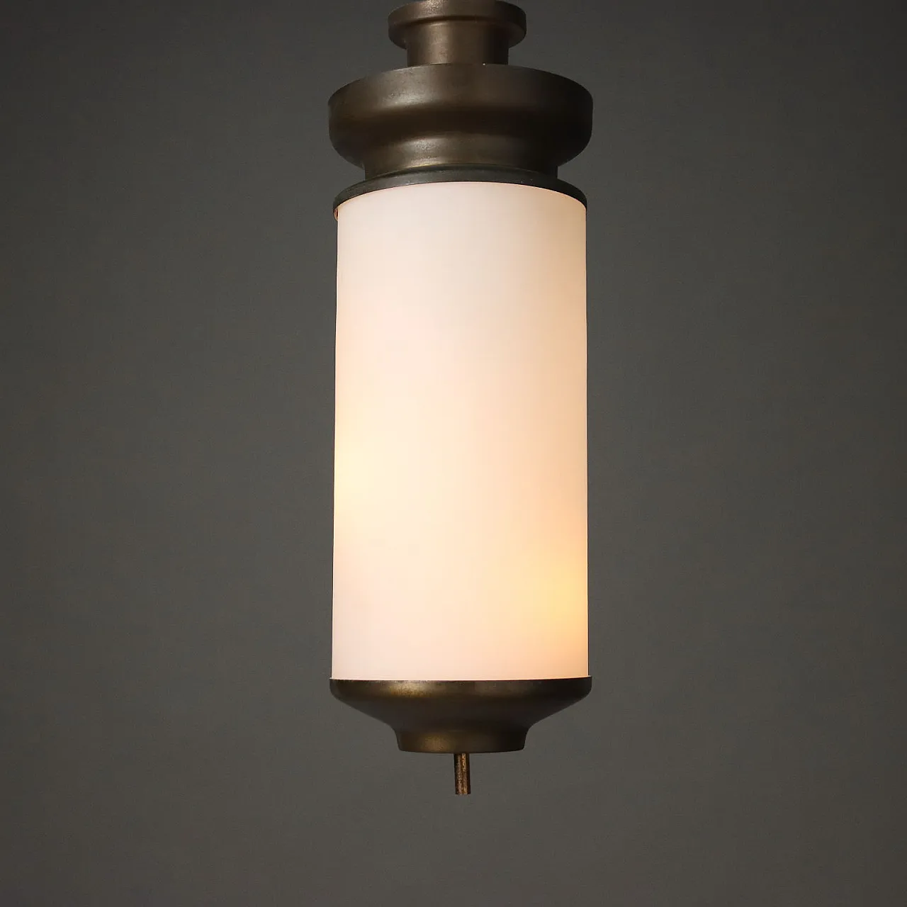 Lampada Lumi in ottone e vetro, anni '60 1