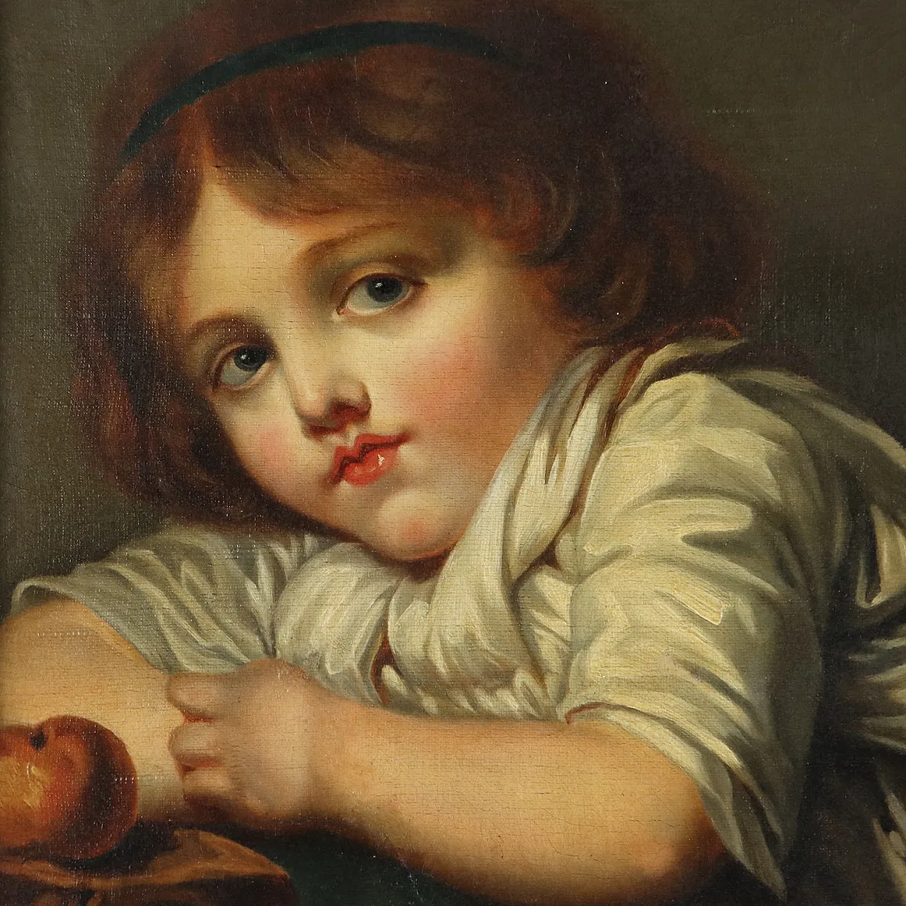 Ritratto di Bambina, olio su tela, '800 3