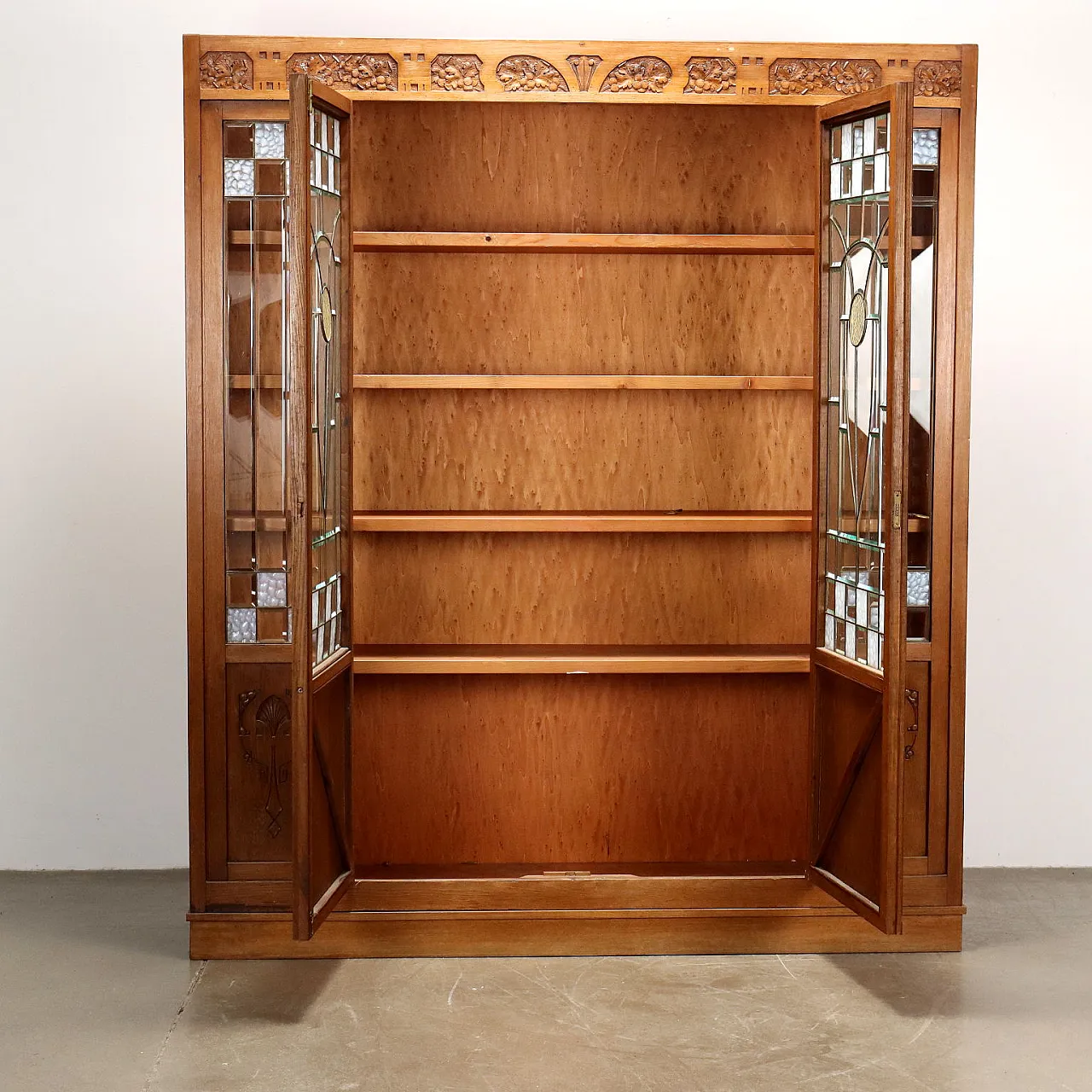 Credenza Liberty in rovere, primo '900 3