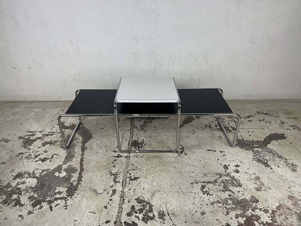 Pair of Laccio coffee tables by Marcel Breuer for Gavina, 1970s 1