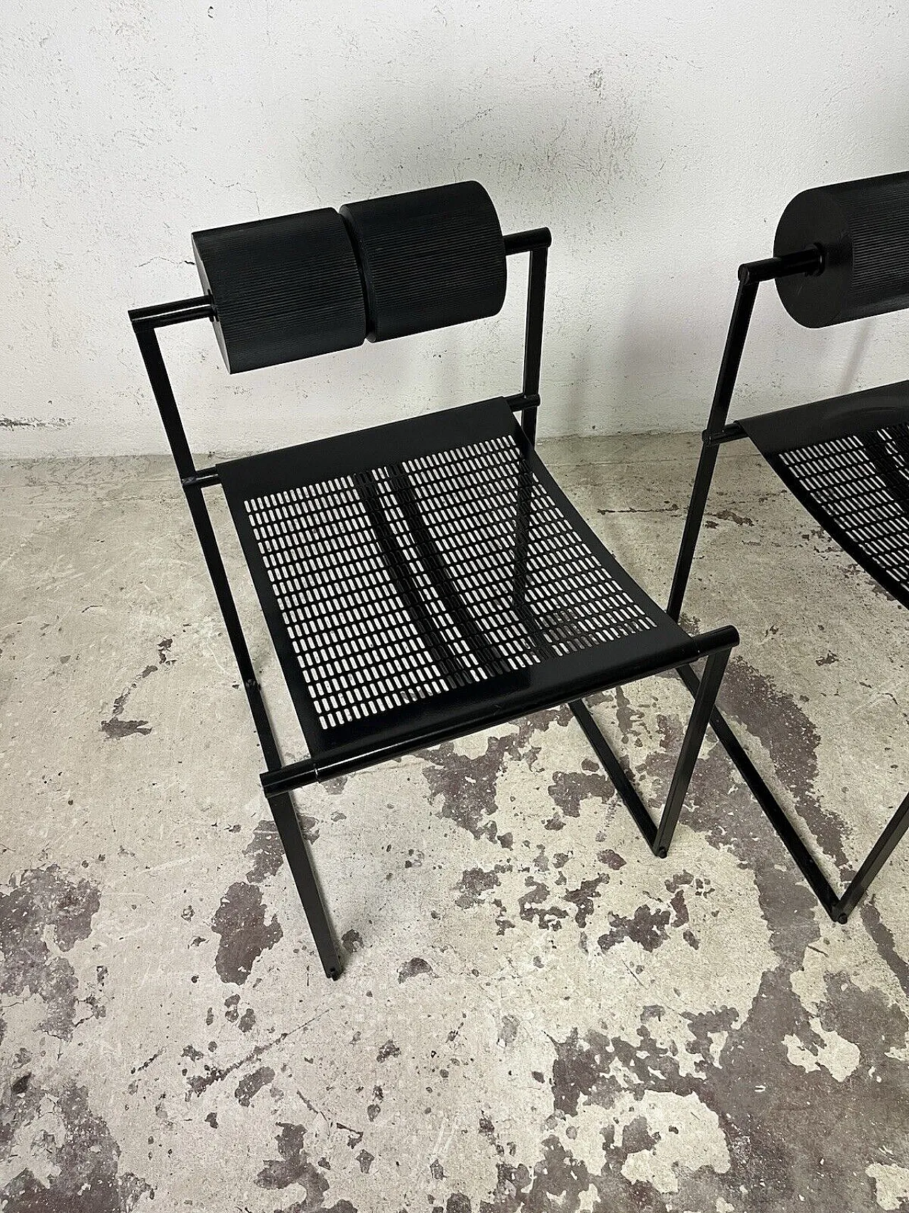 4 Prima chairs by Mario Botta for Alias, 1980s 3