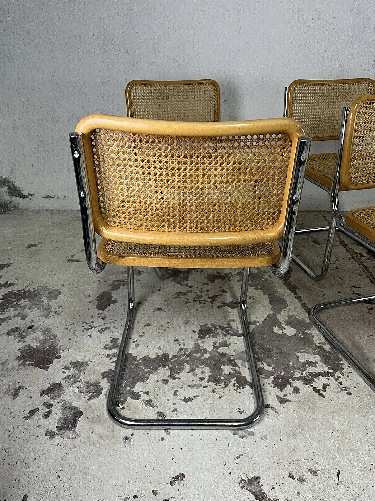 8 Cesca beech chairs by Marcel Breuer for Gavina, 1970s 10