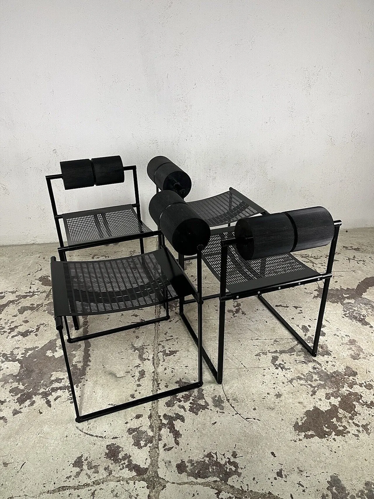 4 Prima chairs by Mario Botta for Alias, 1980s 17