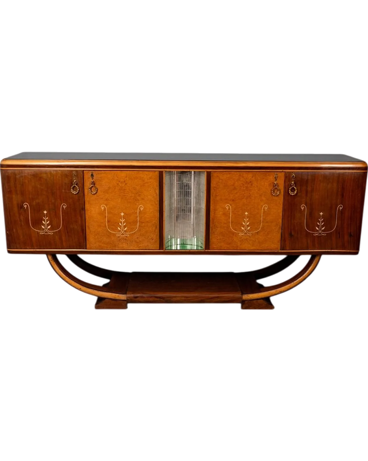 Credenza in legno e vetro, anni '30 17