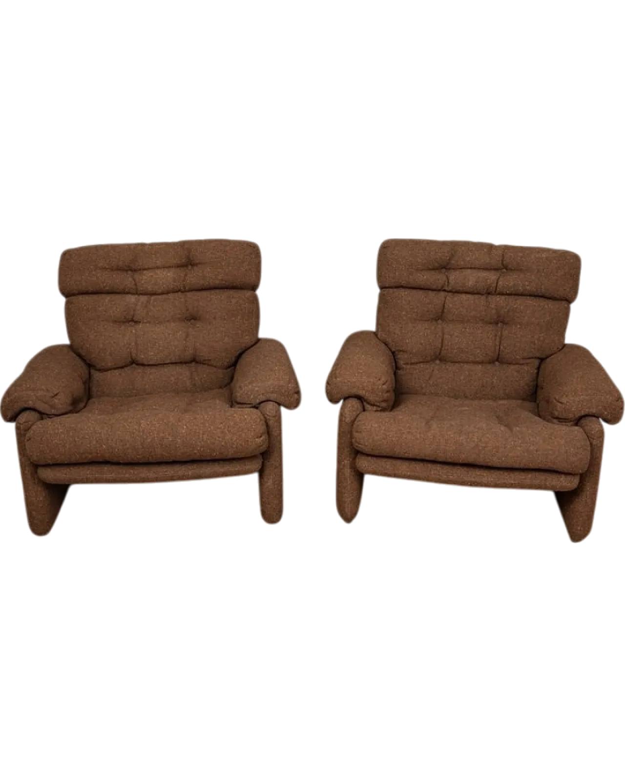 Pair of Coronado armchairs by Afra & Tobia Scarpa, 1970s 8