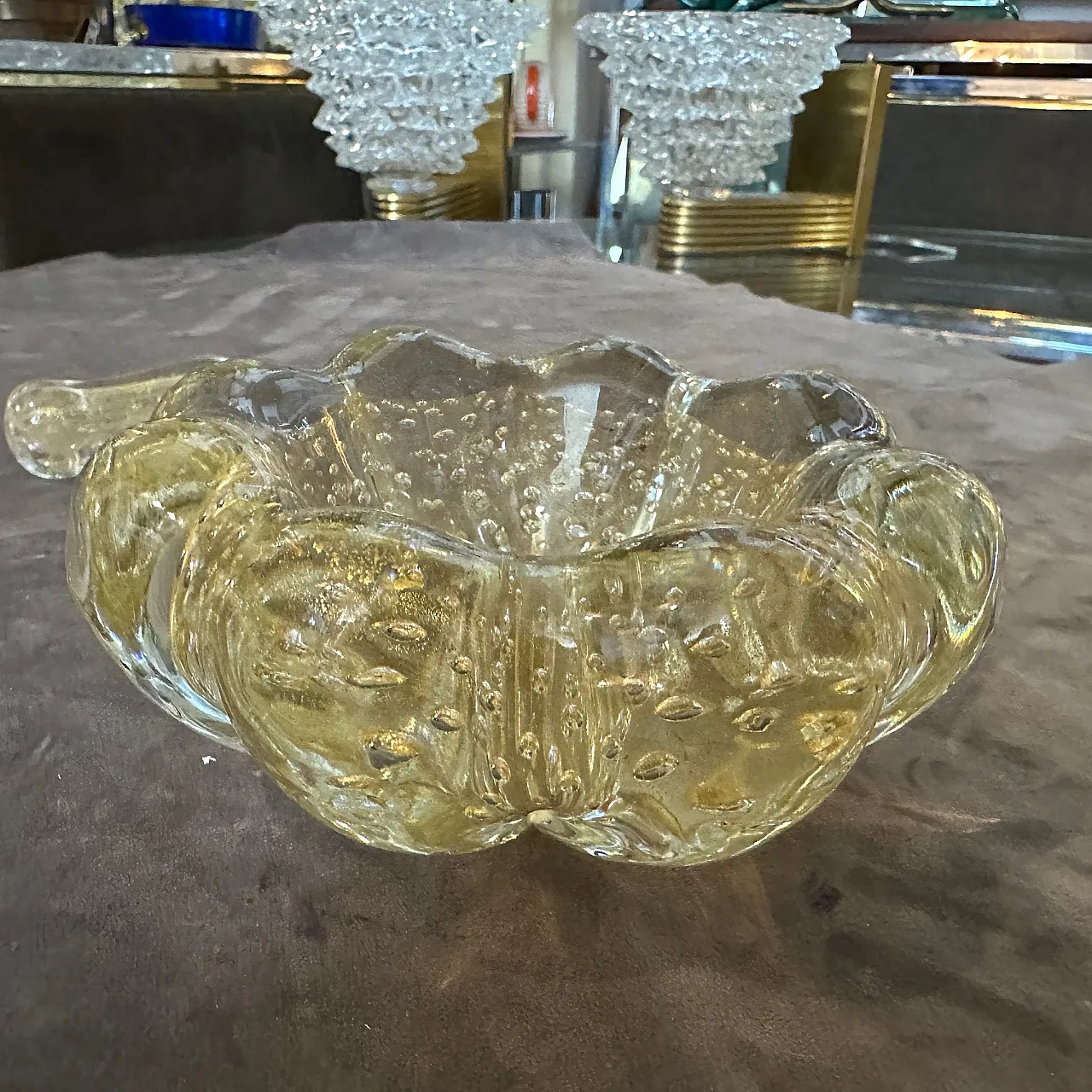 Bullicante Murano glass ashtray by Barovier, 1960s 2