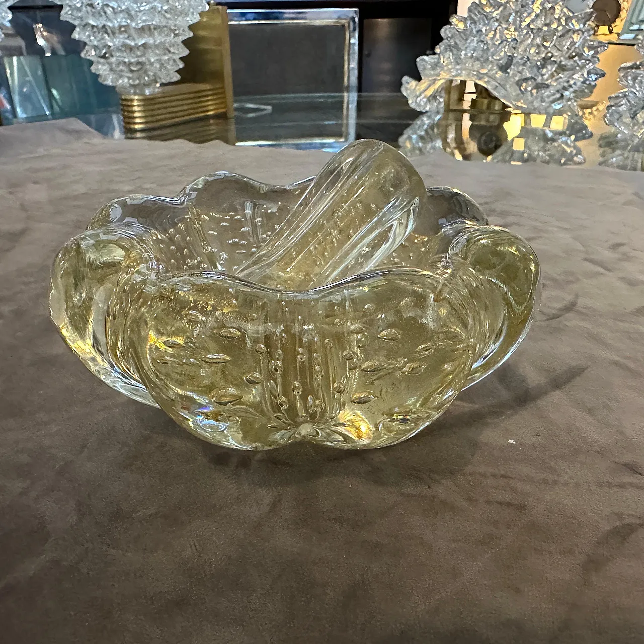 Bullicante Murano glass ashtray by Barovier, 1960s 10