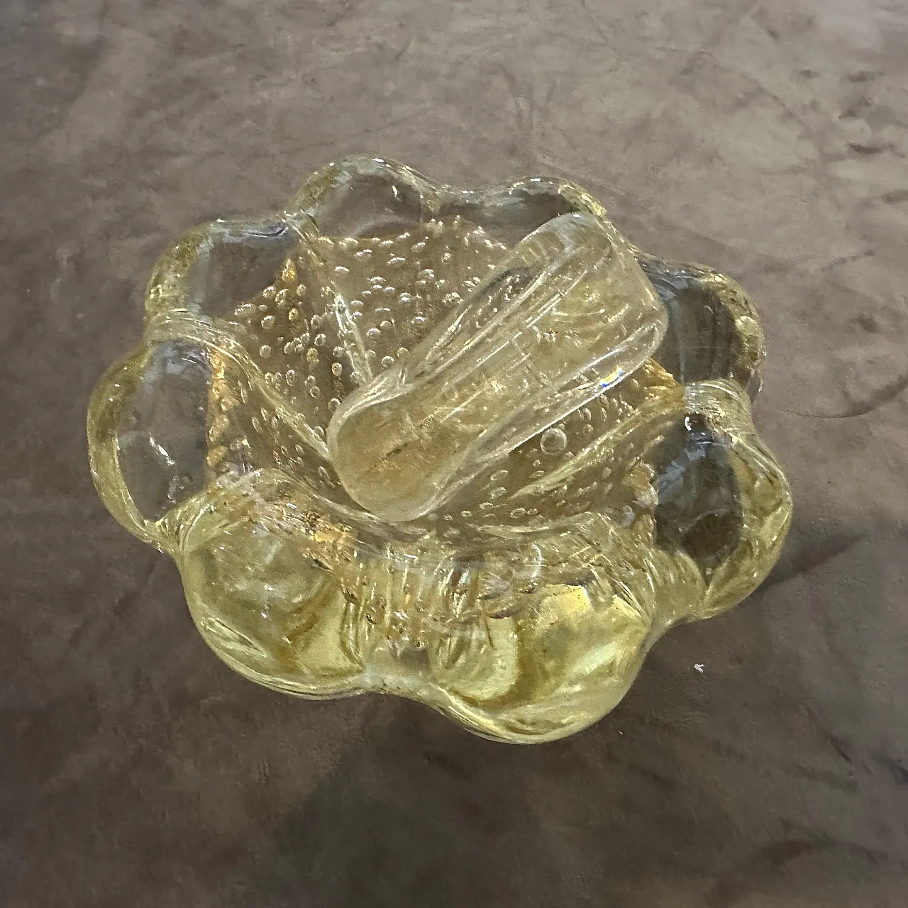 Bullicante Murano glass ashtray by Barovier, 1960s 11