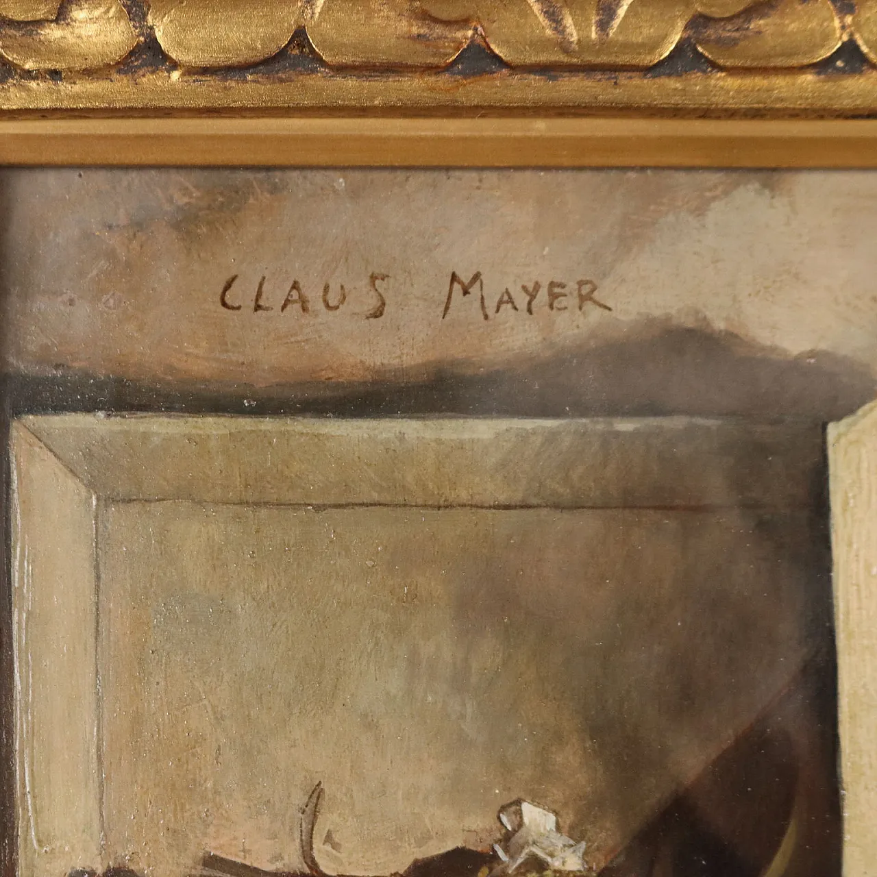 After Claus Maeyer, modern oil on hardboard, 20th century 10