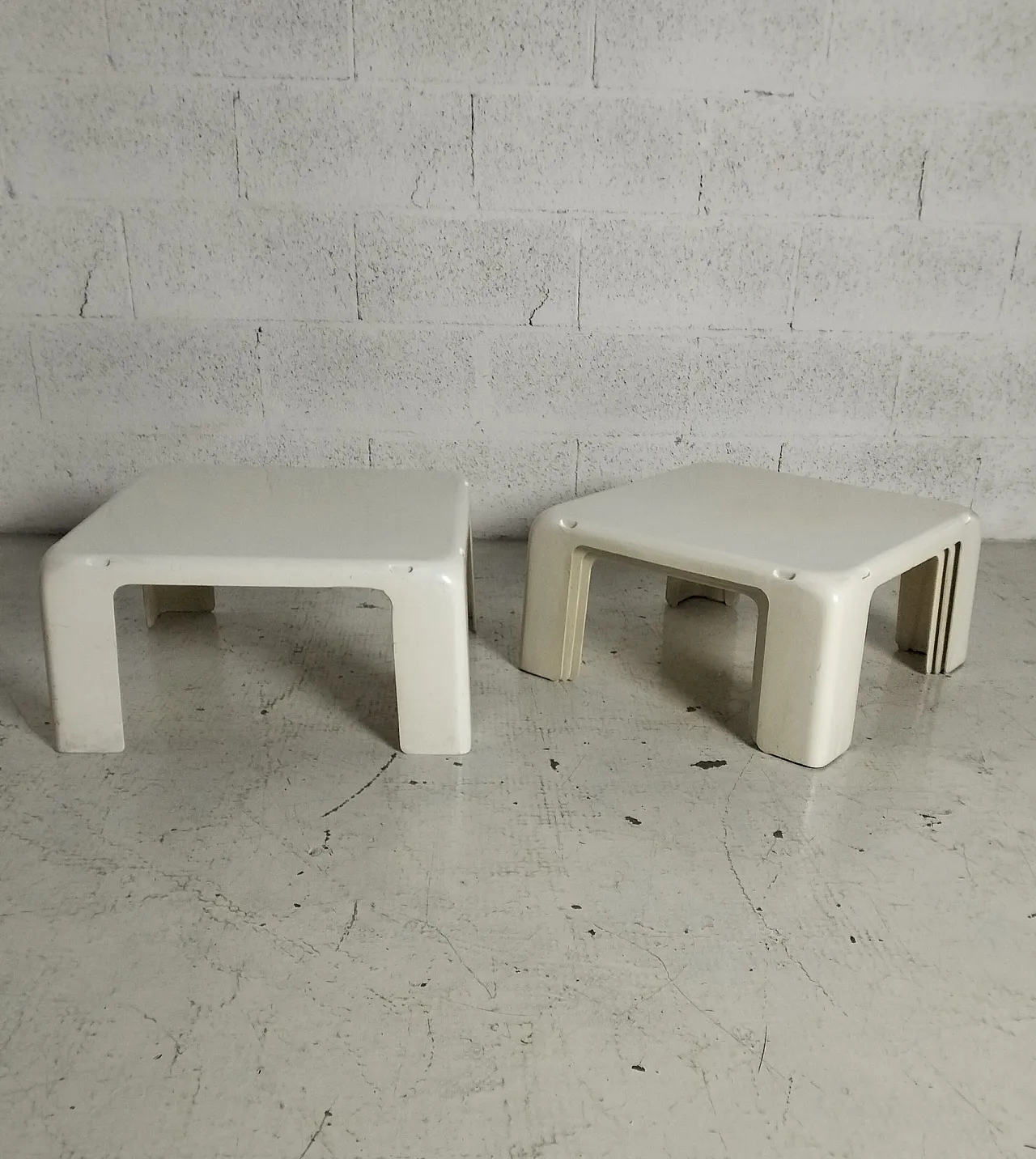 4 stackable nesting tables “I 4 cats” by M. Bellini for C&B, 70s 7