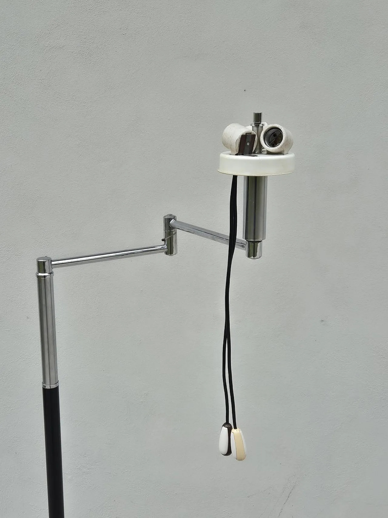 Three-Light Floor Lamp with Marble Base, Italy, 1960s 6