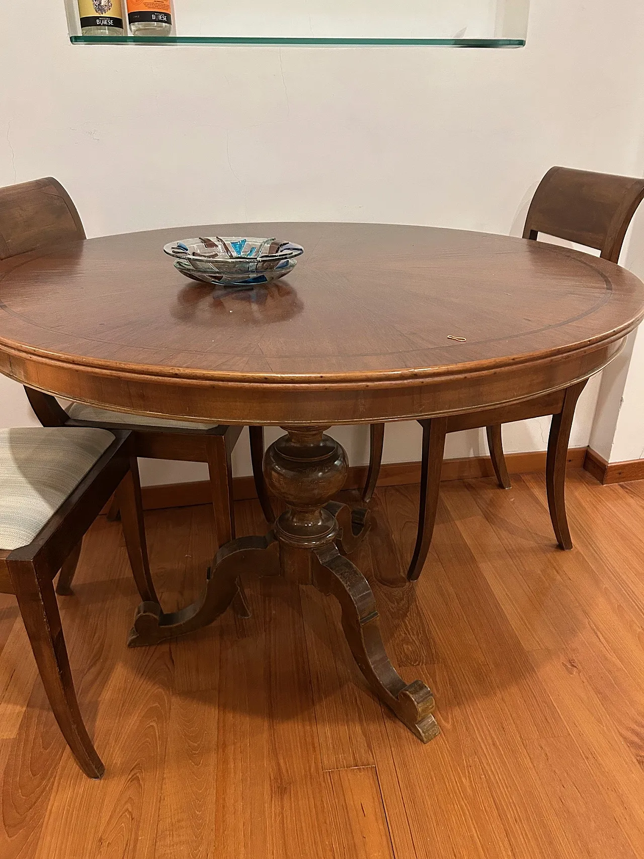 Round dining table Italian manifacture, 20th century 6