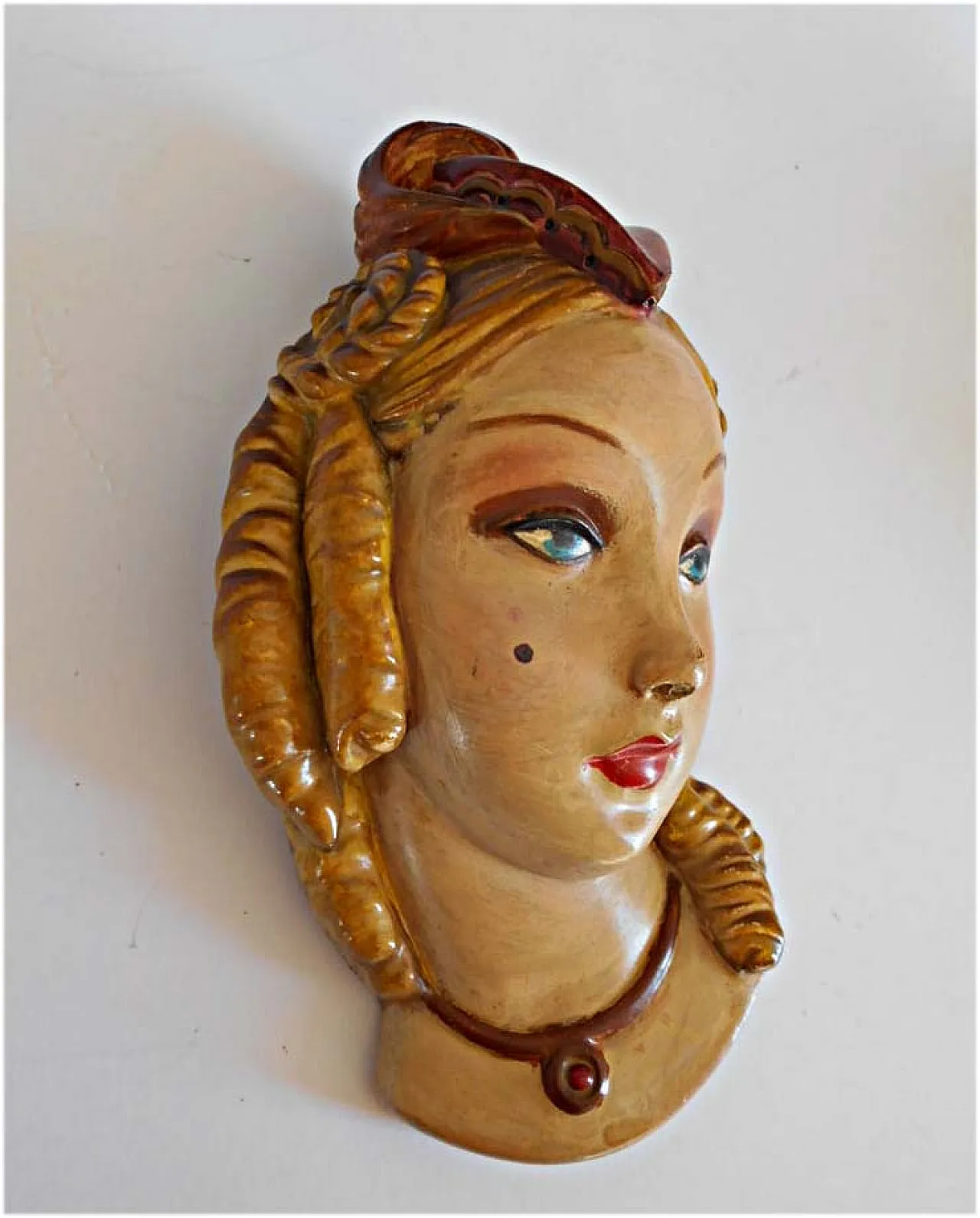 Placche in gesso decò di Sarem, anni '40 6