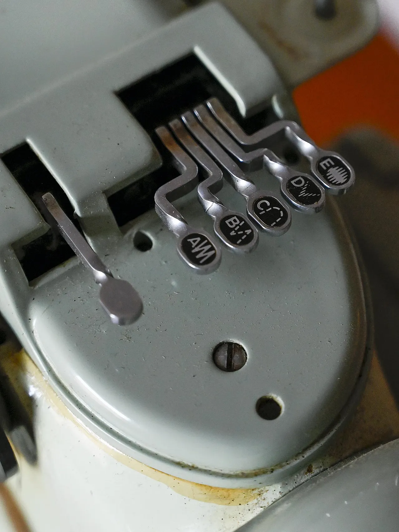 Desk with Singer sewing machine, 1970s 9