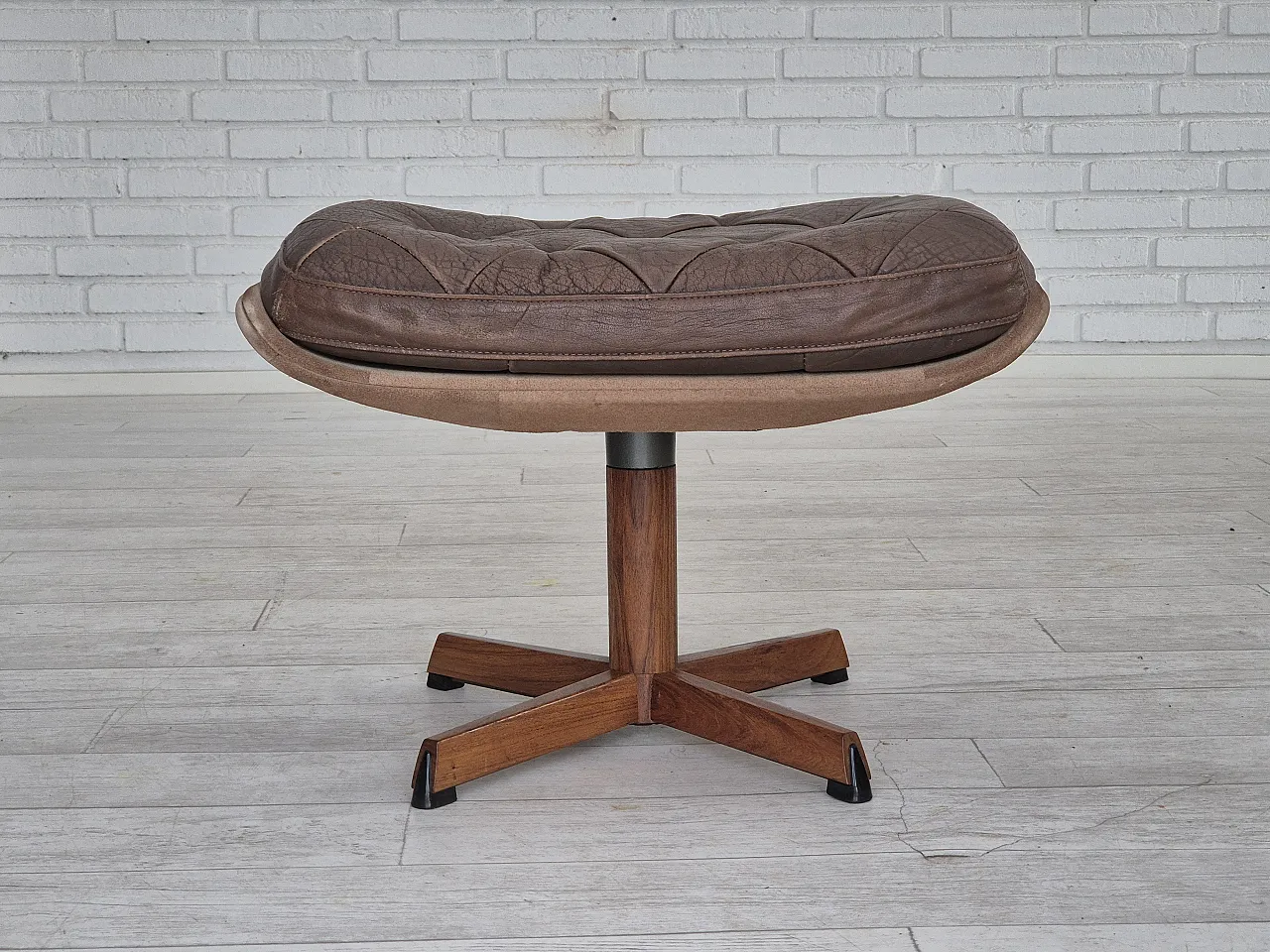 Adjustable footstool by Madsen & Schubell, 1970s 1