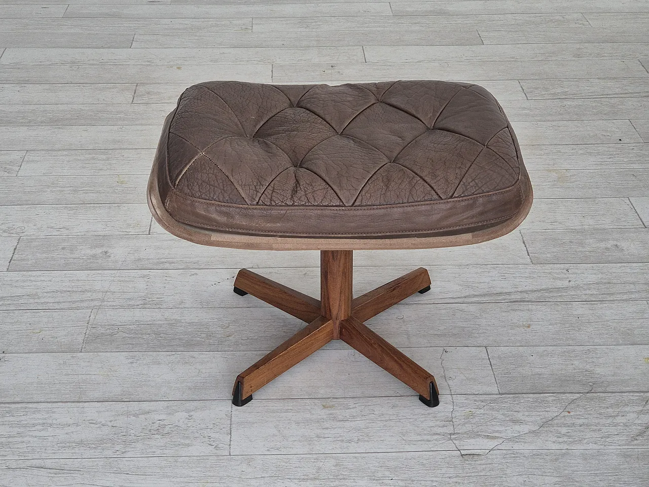 Adjustable footstool by Madsen & Schubell, 1970s 2