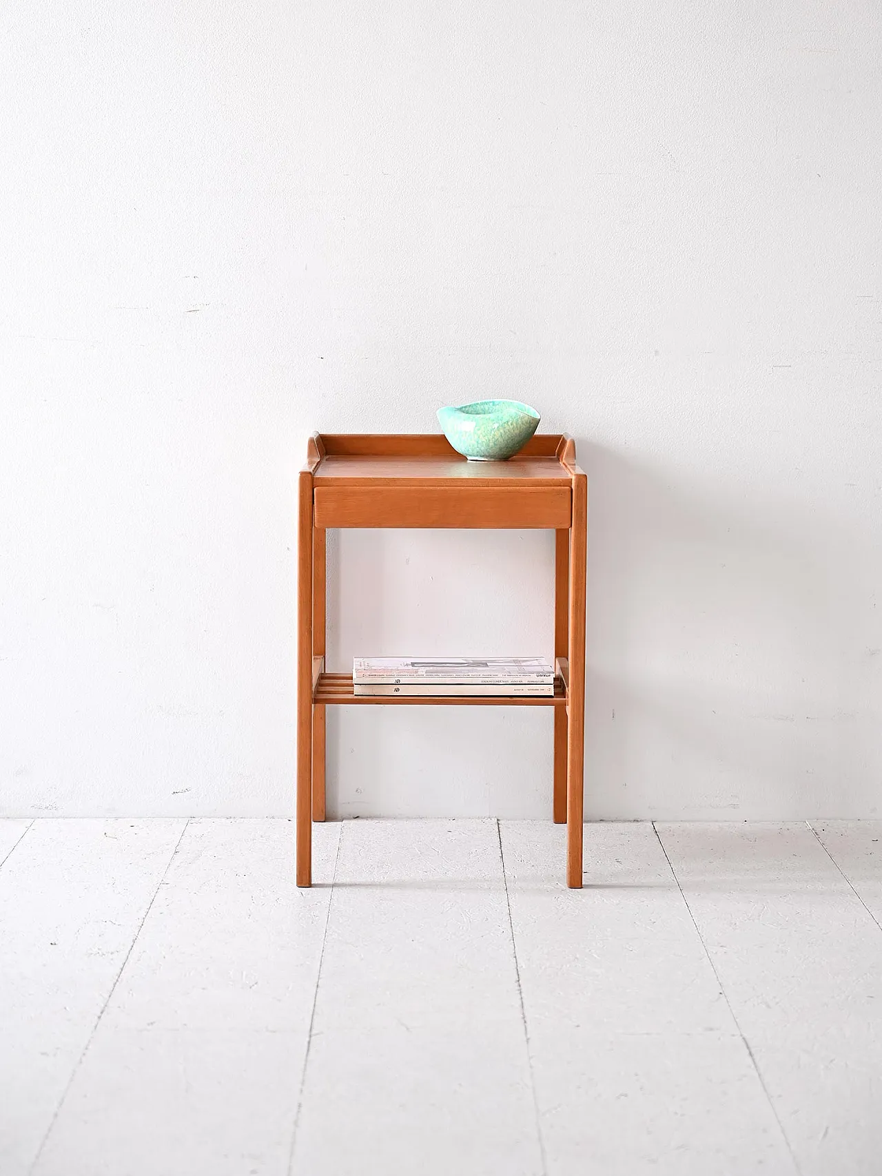 Scandinavian teak bedside table 1