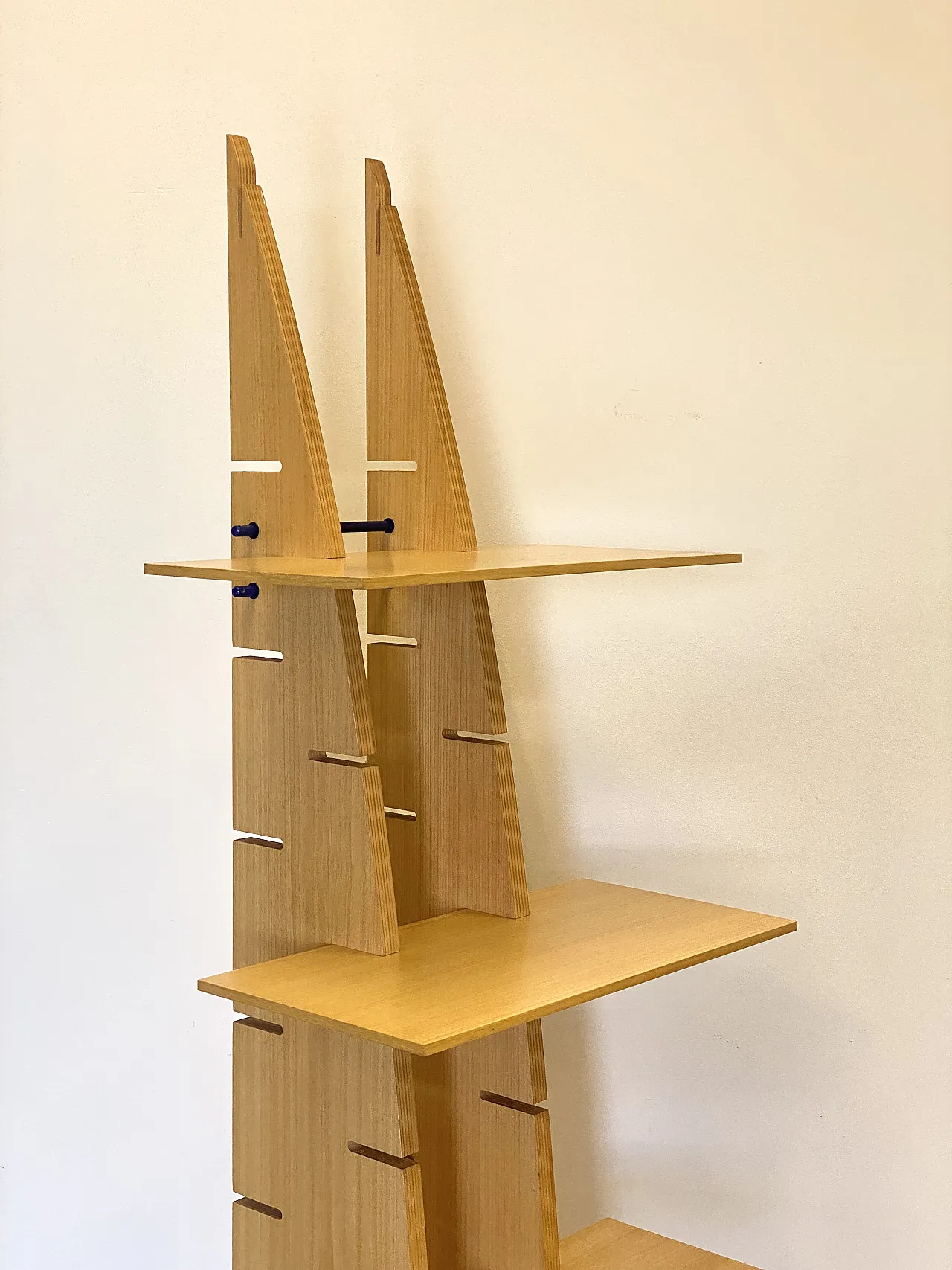 Ash wood bookcase, 1970s 2