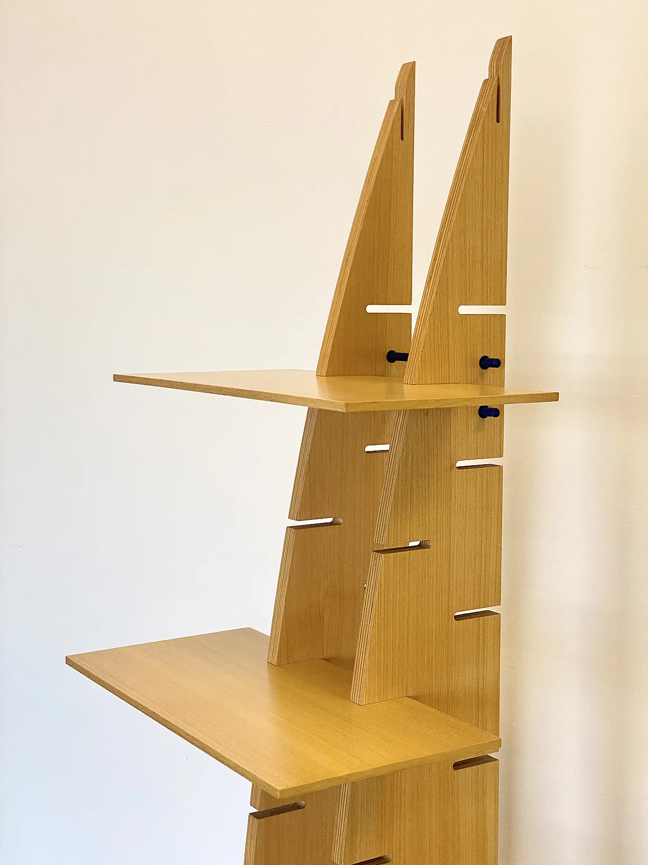 Ash wood bookcase, 1970s 15