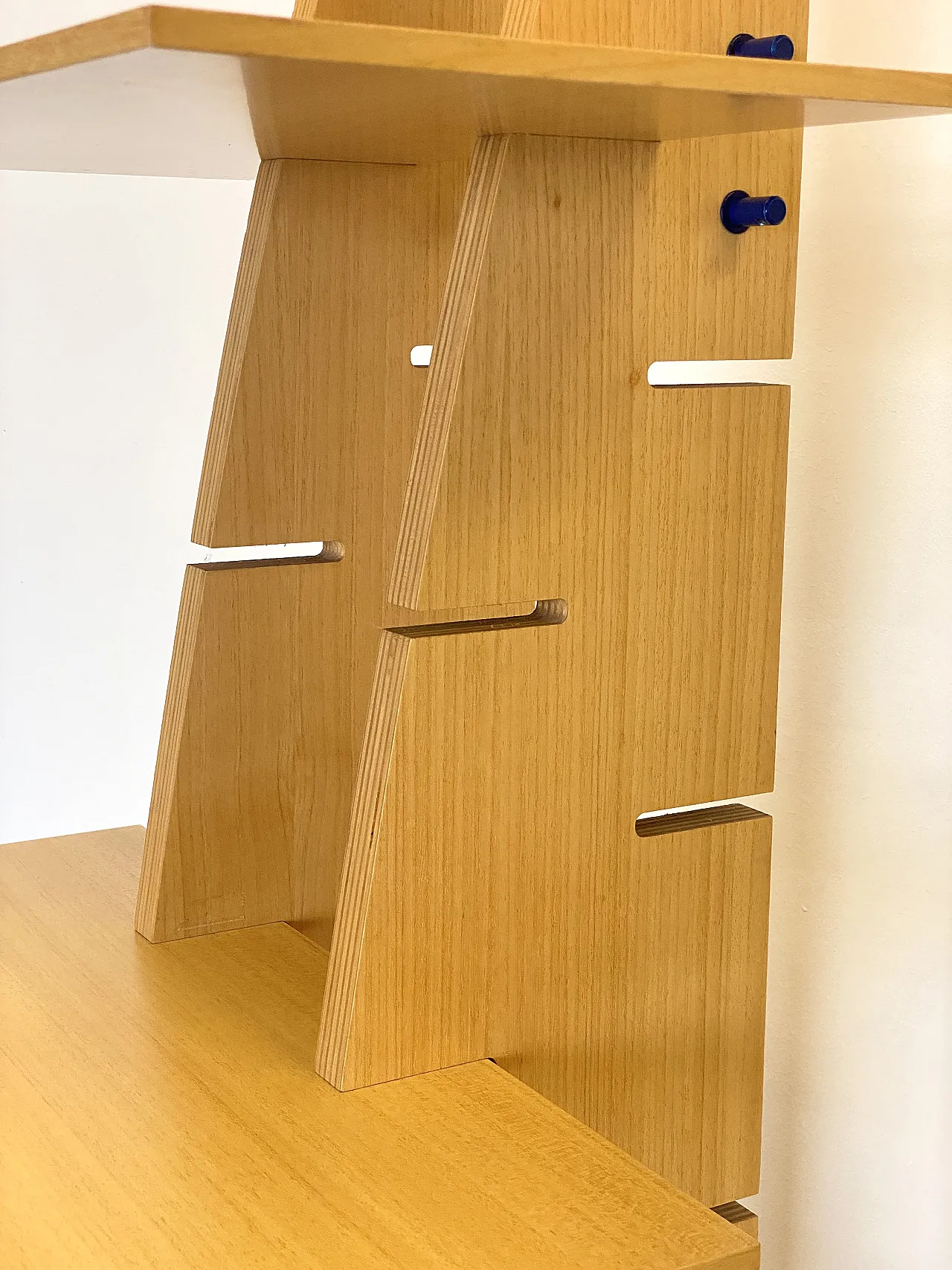 Ash wood bookcase, 1970s 17