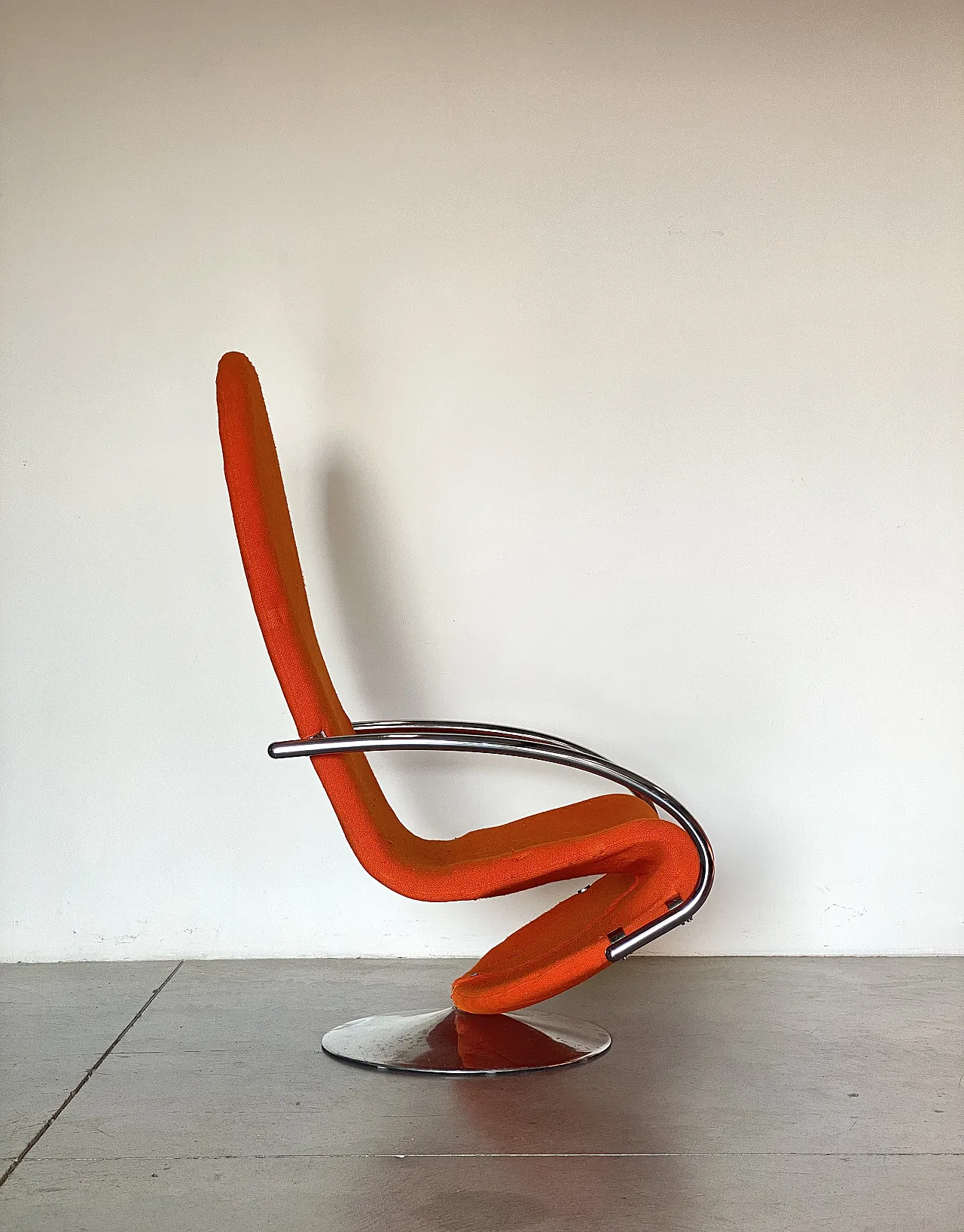 Coppia di poltrone girevoli serie 1 2 3 di Verner Panton, anni '70 5