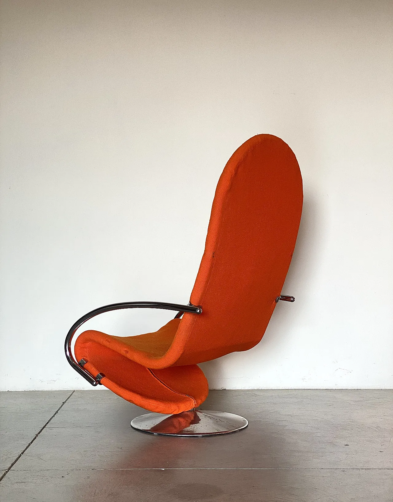 Coppia di poltrone girevoli serie 1 2 3 di Verner Panton, anni '70 7